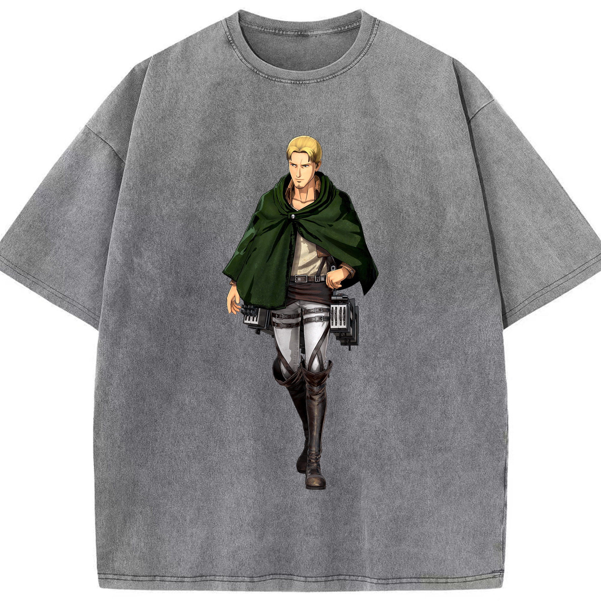 （画像用） 進撃の巨人 Attack on Titan 綿100% ヴィンテージ風 半袖Tシャツ（フロントプリント）
