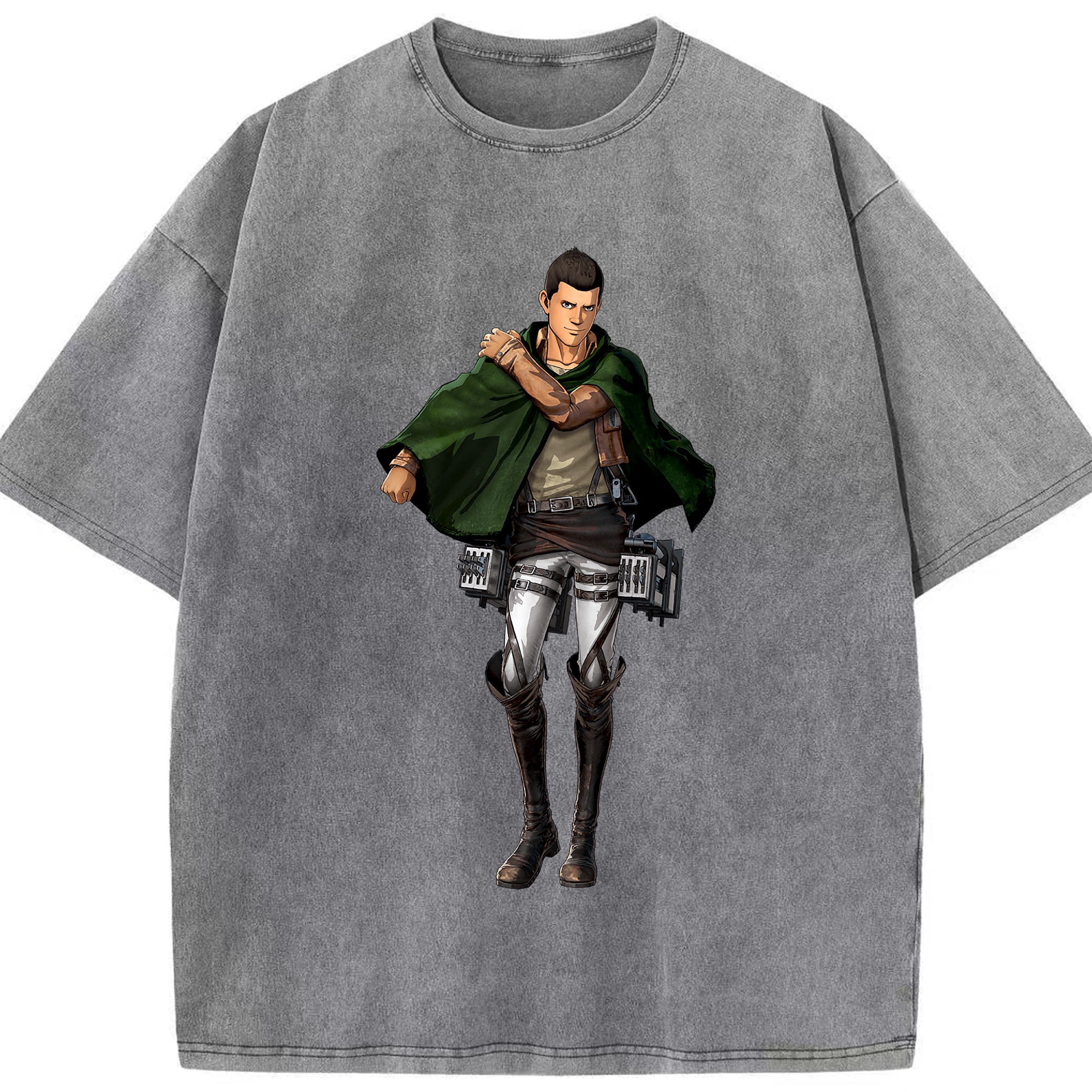 （画像用） 進撃の巨人 Attack on Titan 綿100% ヴィンテージ風 半袖Tシャツ（フロントプリント）