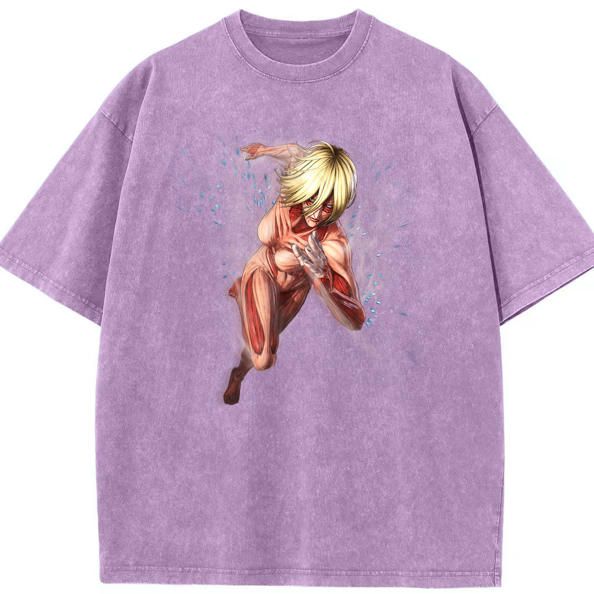 （画像用） 進撃の巨人 Attack on Titan 綿100% ヴィンテージ風 半袖Tシャツ（フロントプリント）