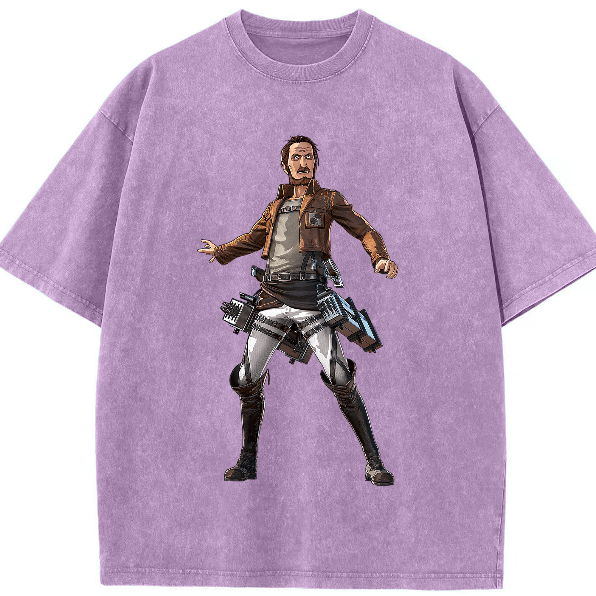 （画像用） 進撃の巨人 Attack on Titan 綿100% ヴィンテージ風 半袖Tシャツ（フロントプリント）