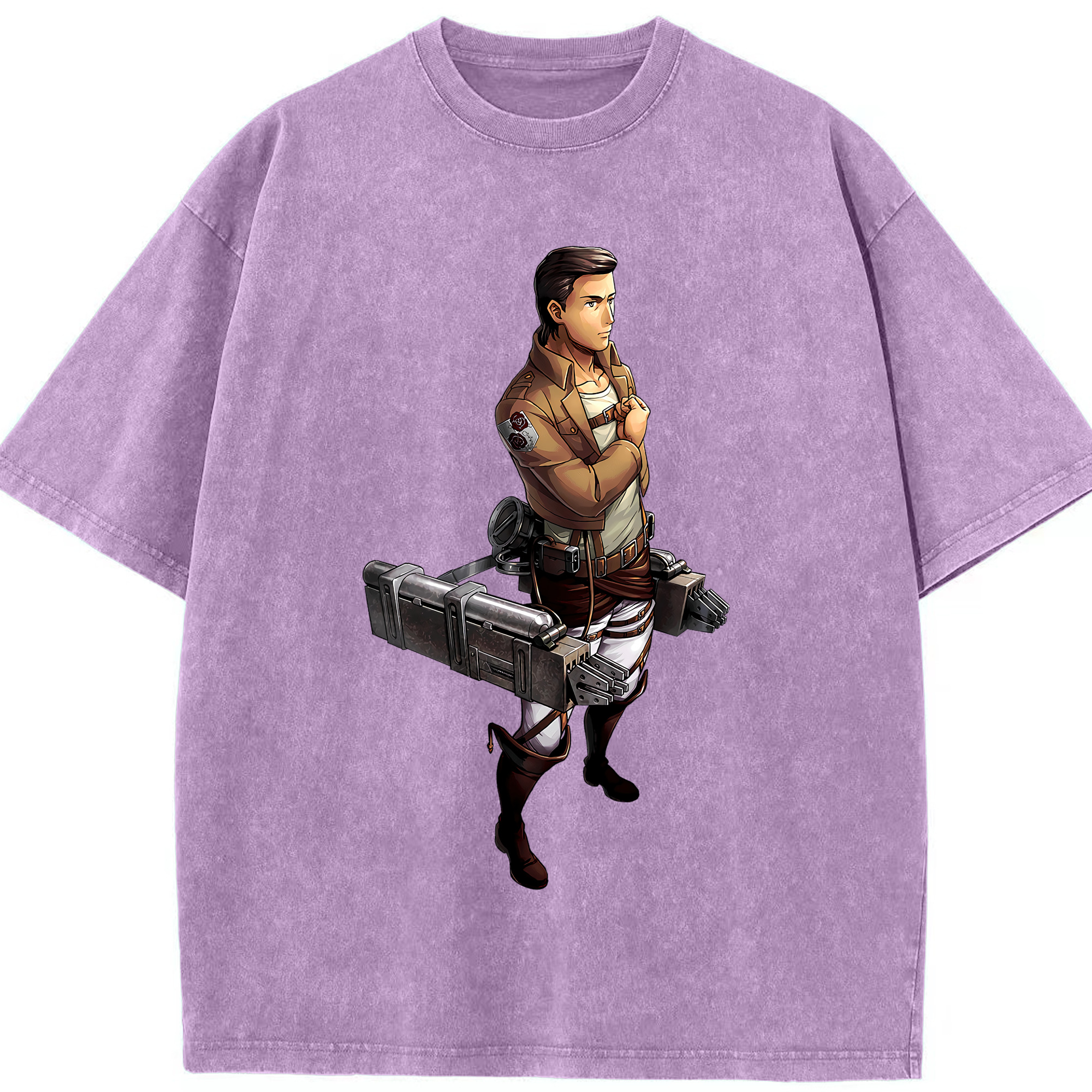 （画像用） 進撃の巨人 Attack on Titan 綿100% ヴィンテージ風 半袖Tシャツ（フロントプリント）