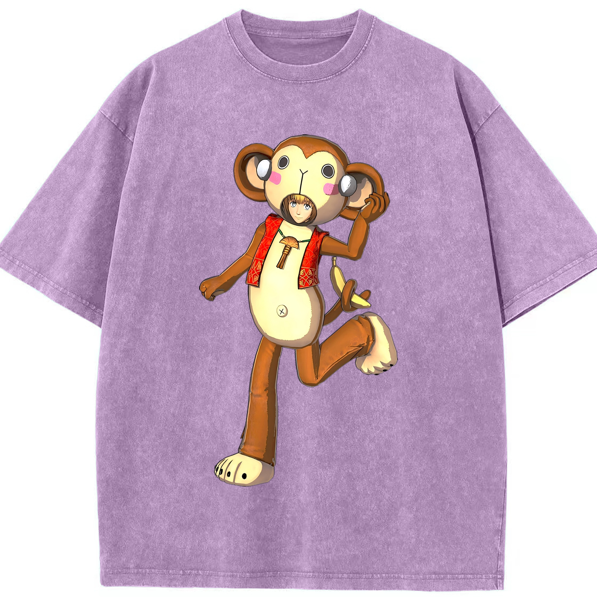 （画像用） 進撃の巨人 アルミン·アルレルト Attack on Titan Armin Arlert 綿100% ヴィンテージ風 半袖Tシャツ（フロントプリント）