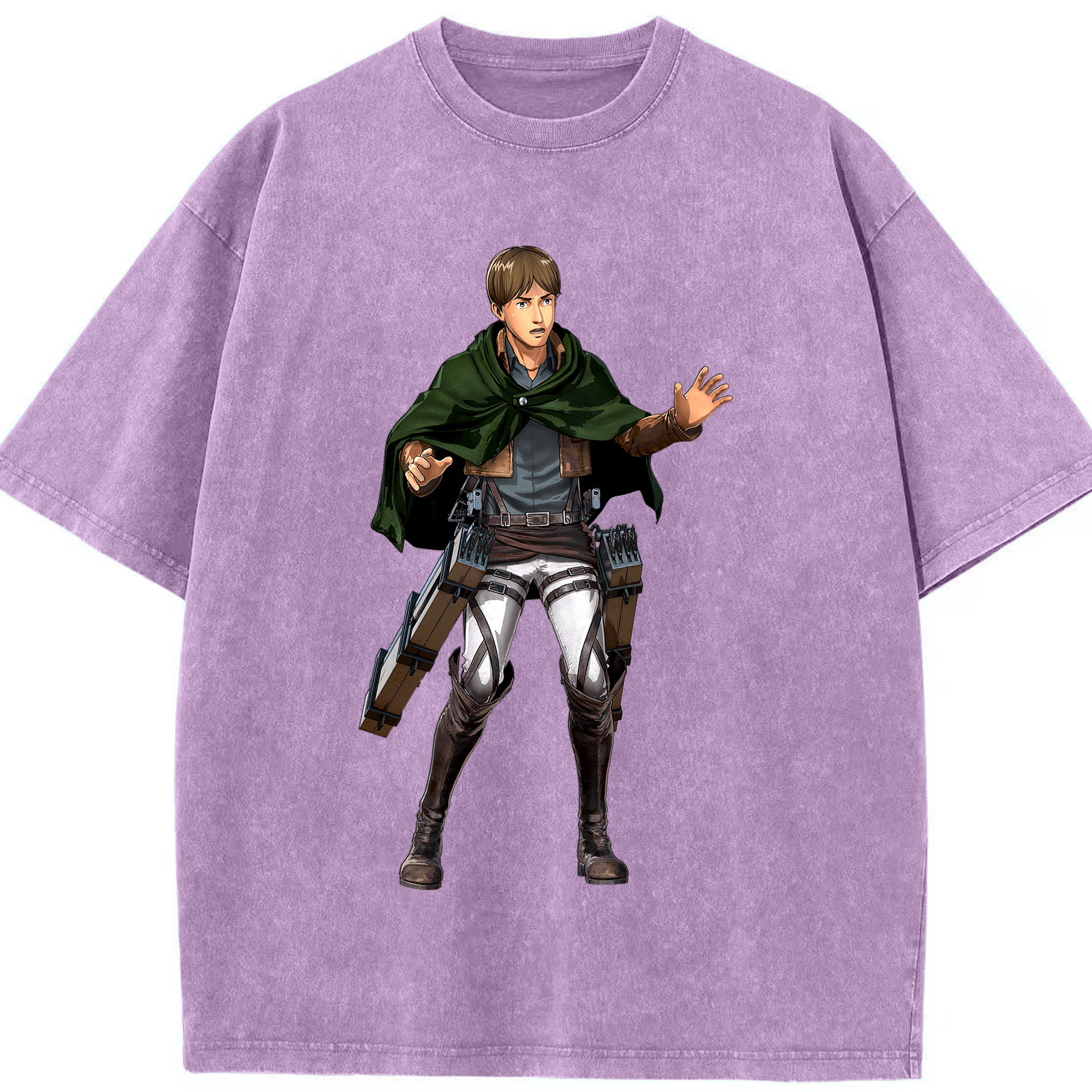 （画像用） 進撃の巨人 Attack on Titan 綿100% ヴィンテージ風 半袖Tシャツ（フロントプリント）