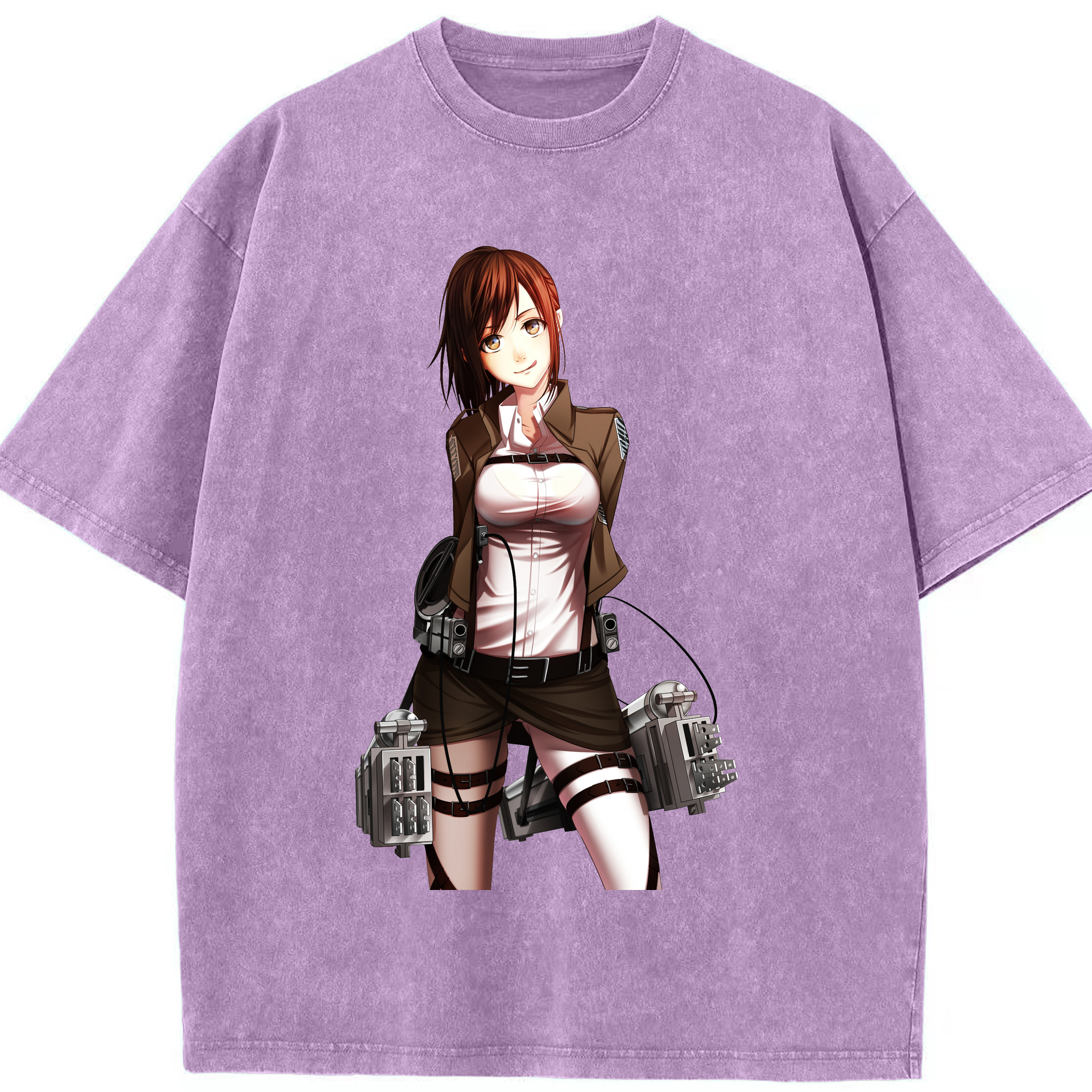 （画像用） 進撃の巨人 サシャ·ブラウス Attack on Titan Sasha Blaus 綿100% ヴィンテージ風 半袖Tシャツ（フロントプリント）
