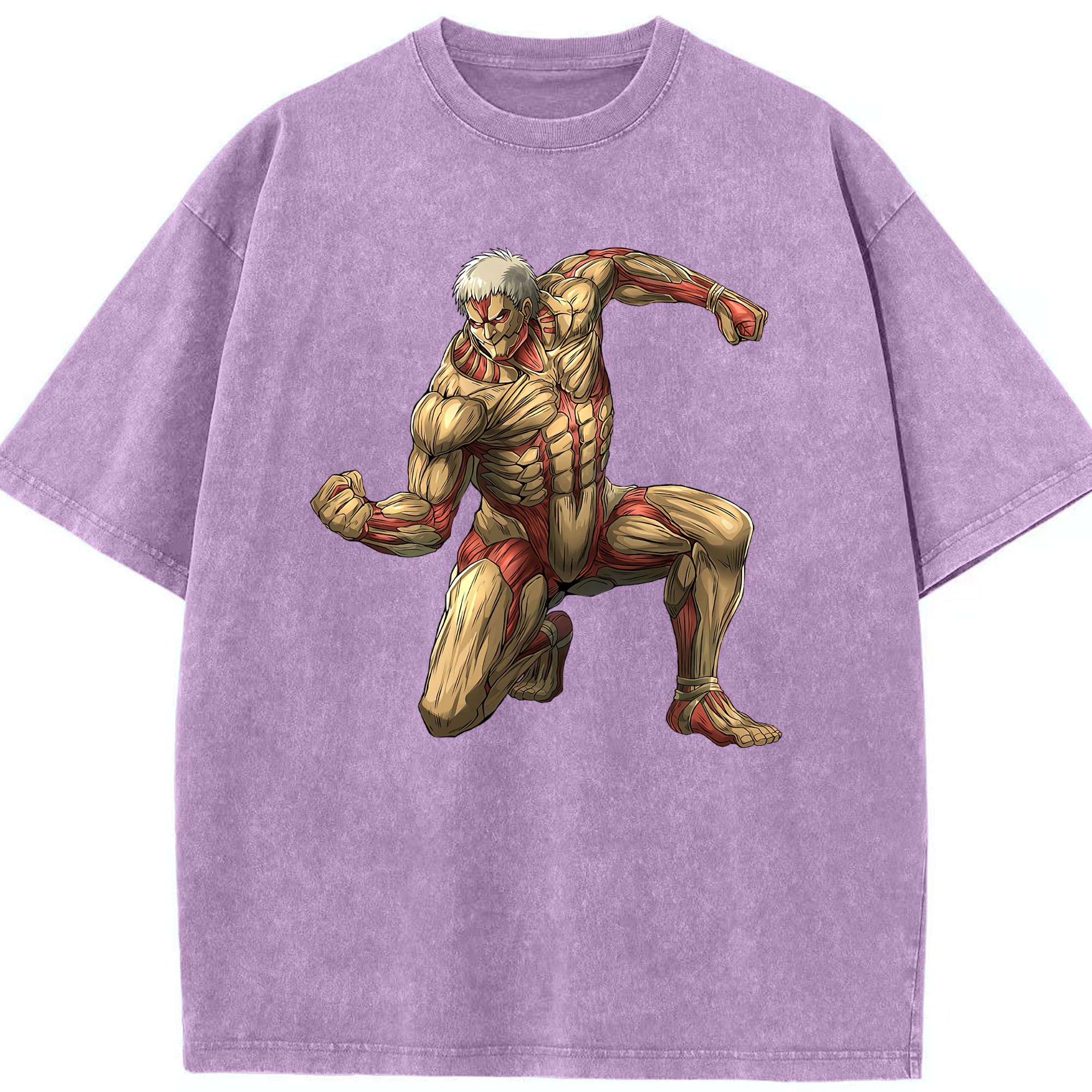 （画像用） 進撃の巨人 Attack on Titan 綿100% ヴィンテージ風 半袖Tシャツ（フロントプリント）