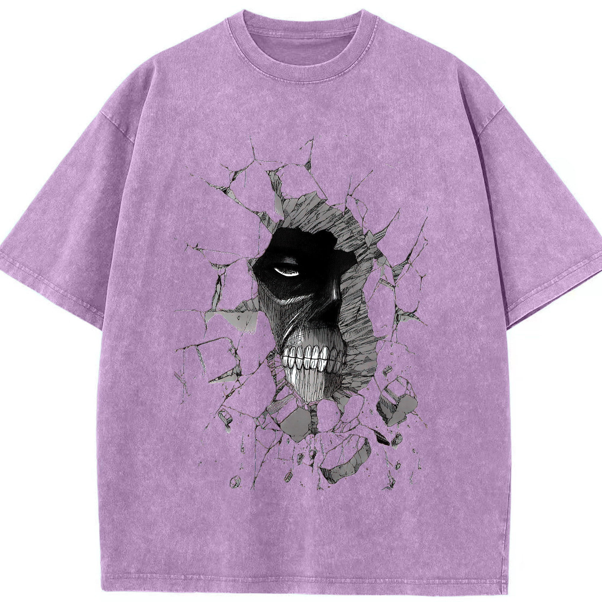 （画像用） 進撃の巨人 Attack on Titan 綿100% ヴィンテージ風 半袖Tシャツ（フロントプリント）