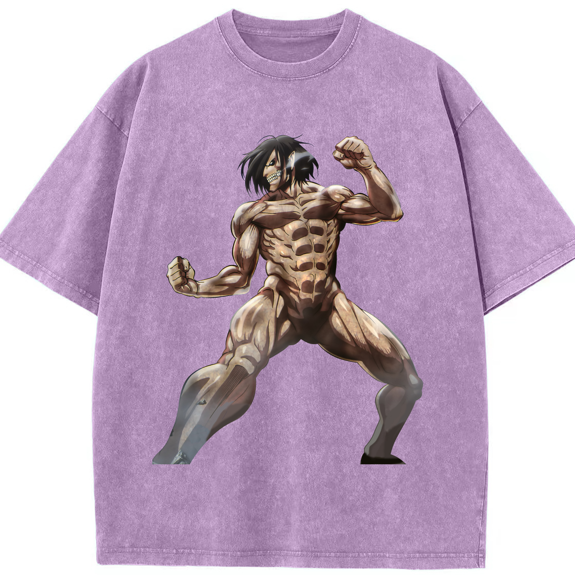 （画像用） 進撃の巨人 Attack on Titan 綿100% ヴィンテージ風 半袖Tシャツ（フロントプリント）