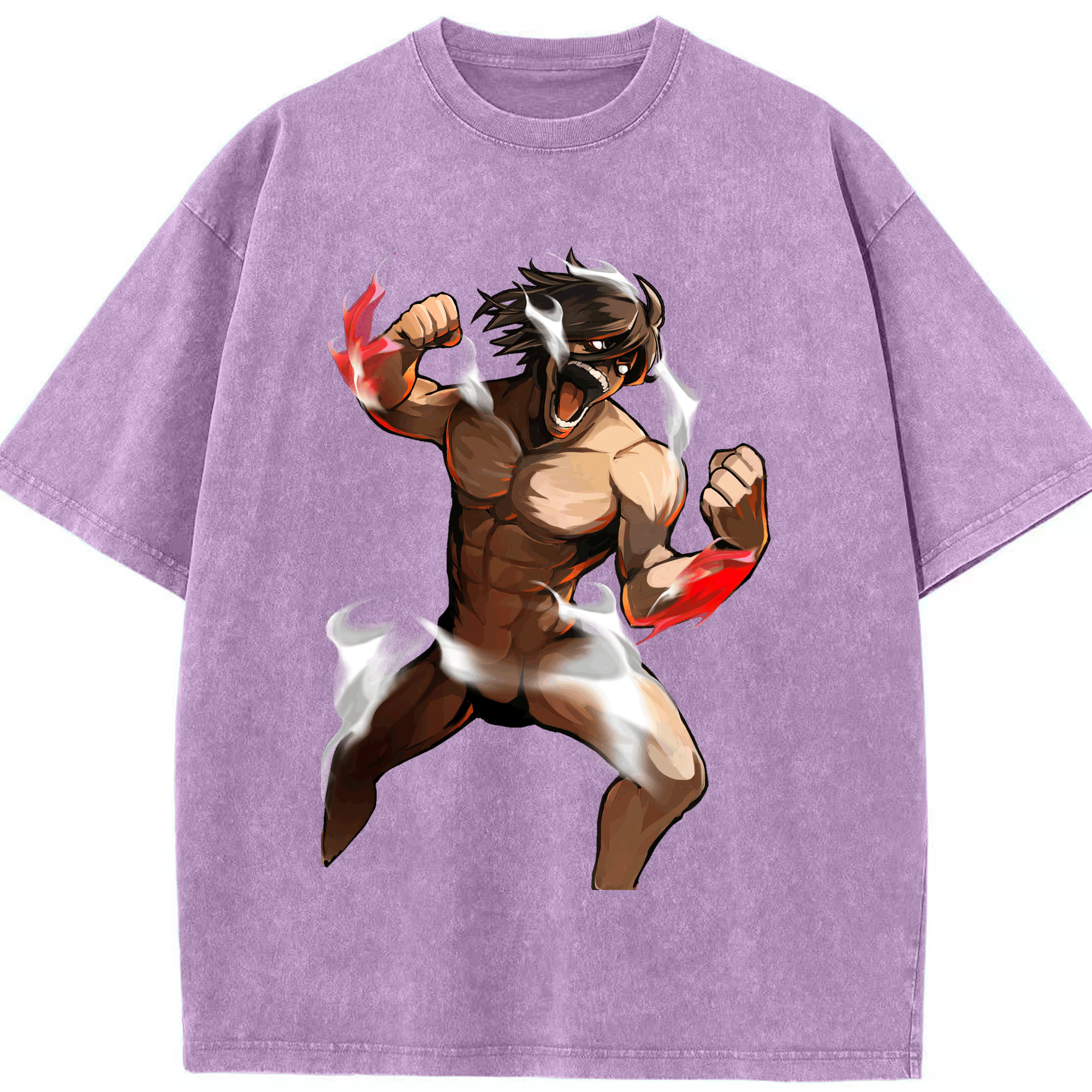（画像用） 進撃の巨人 Attack on Titan 綿100% ヴィンテージ風 半袖Tシャツ（フロントプリント）