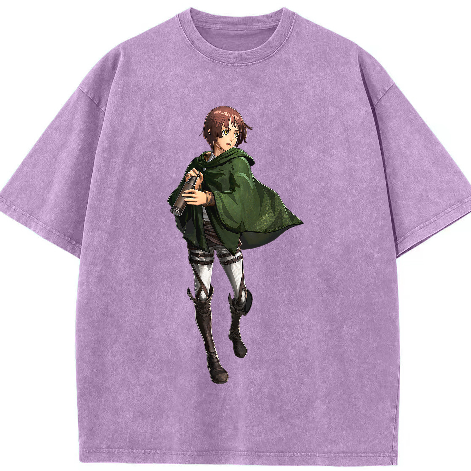 （画像用） 進撃の巨人 Attack on Titan 綿100% ヴィンテージ風 半袖Tシャツ（フロントプリント）