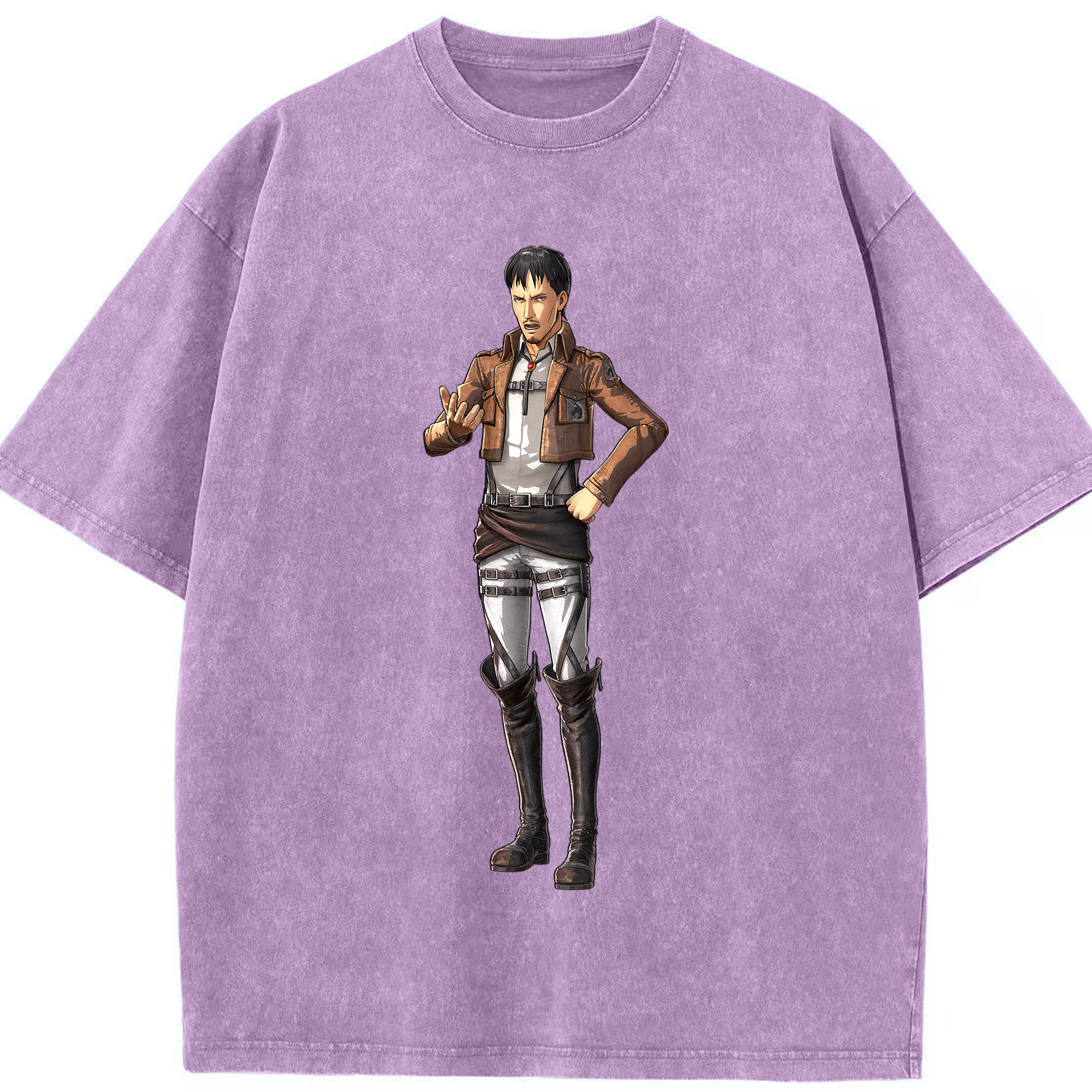 （画像用） 進撃の巨人 Attack on Titan 綿100% ヴィンテージ風 半袖Tシャツ（フロントプリント）
