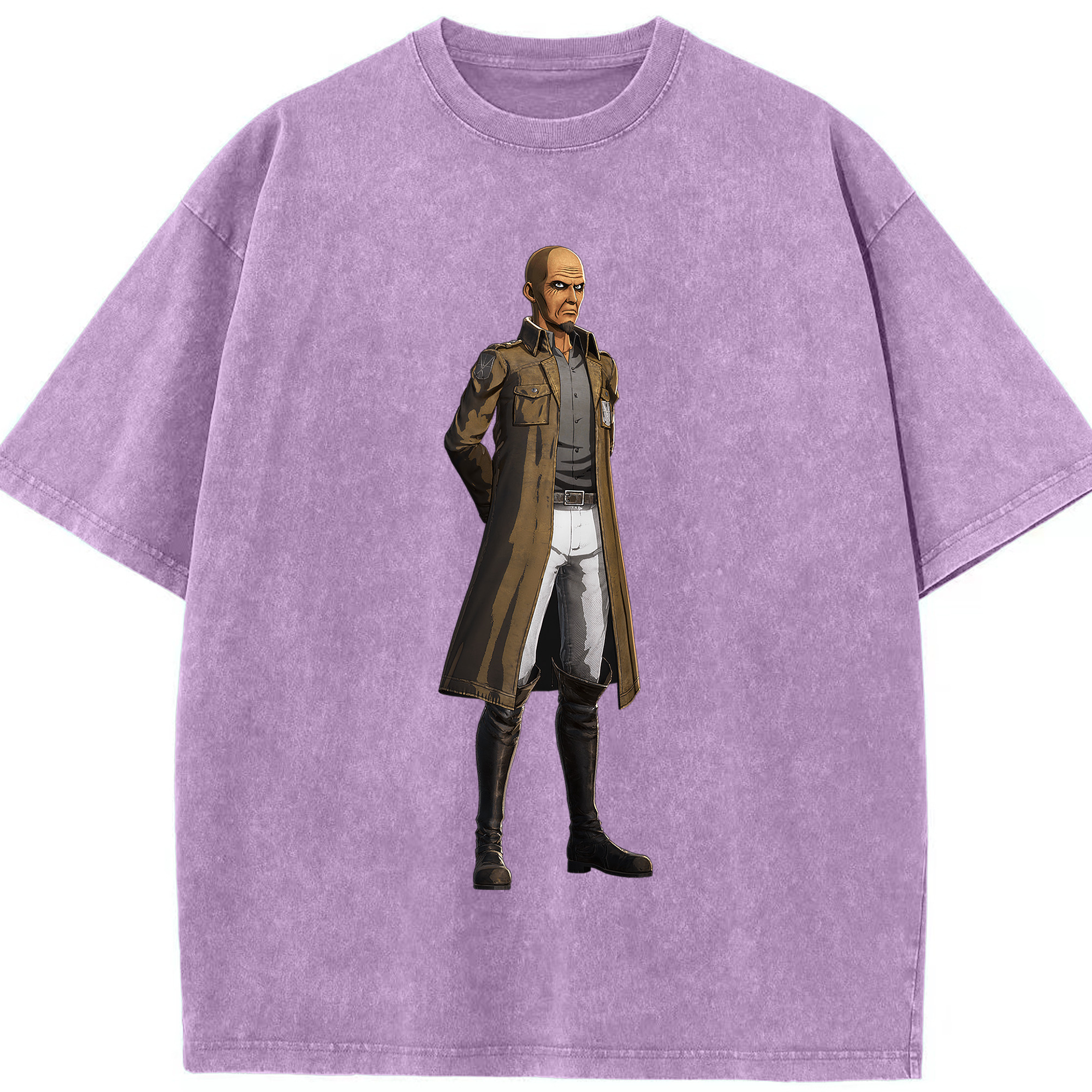（画像用） 進撃の巨人 Attack on Titan 綿100% ヴィンテージ風 半袖Tシャツ（フロントプリント）