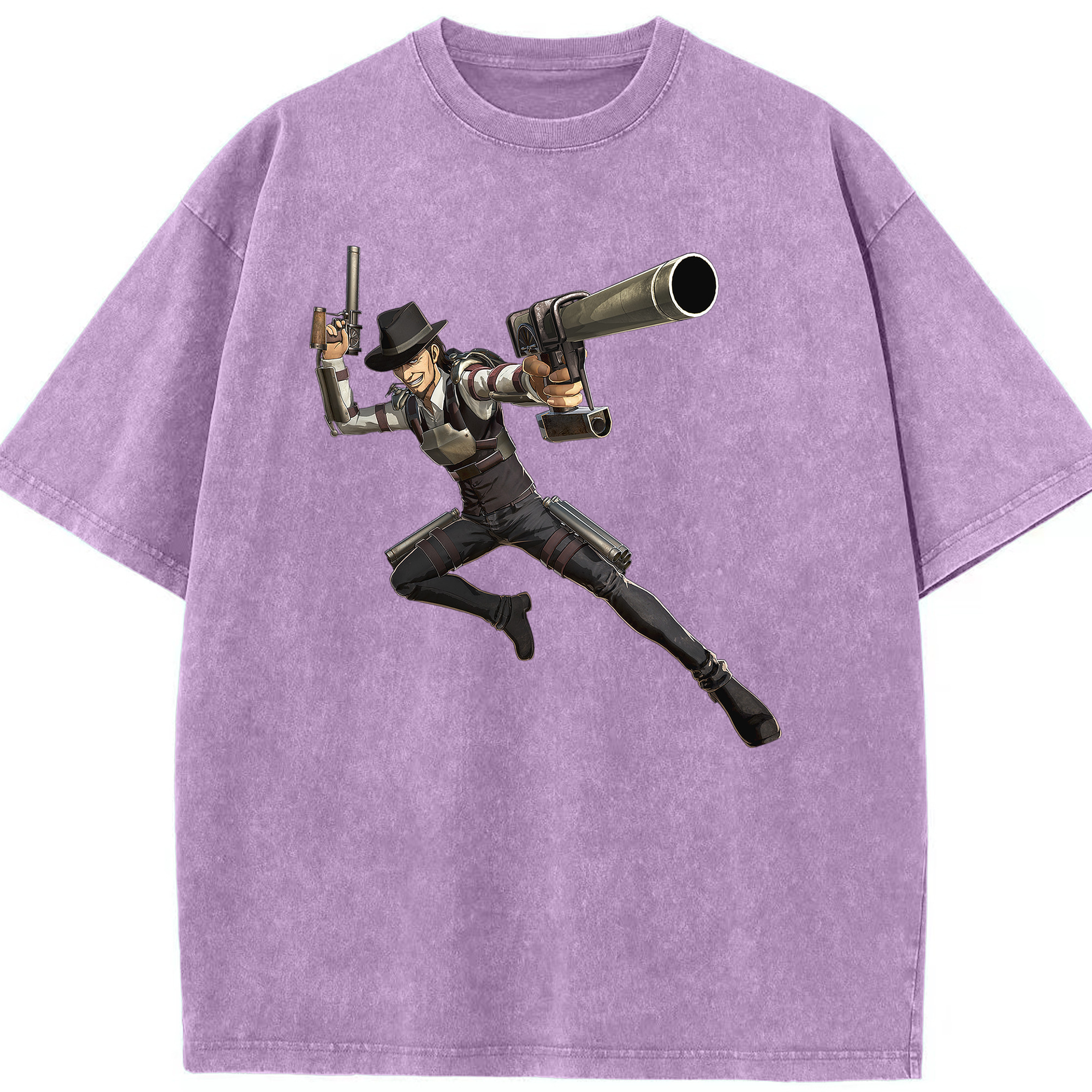 （画像用） 進撃の巨人 Attack on Titan 綿100% ヴィンテージ風 半袖Tシャツ（フロントプリント）