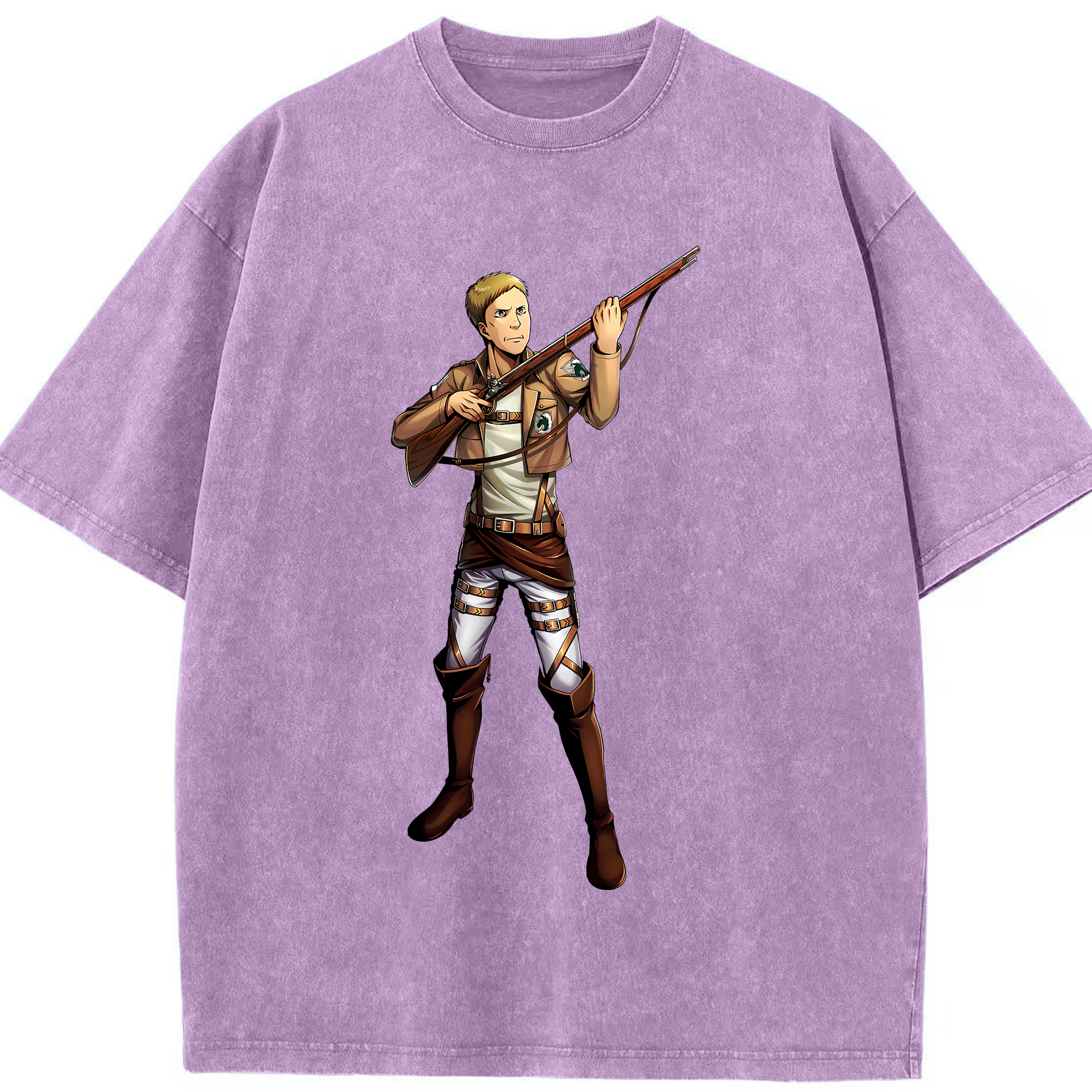 （画像用） 進撃の巨人 Attack on Titan 綿100% ヴィンテージ風 半袖Tシャツ（フロントプリント）