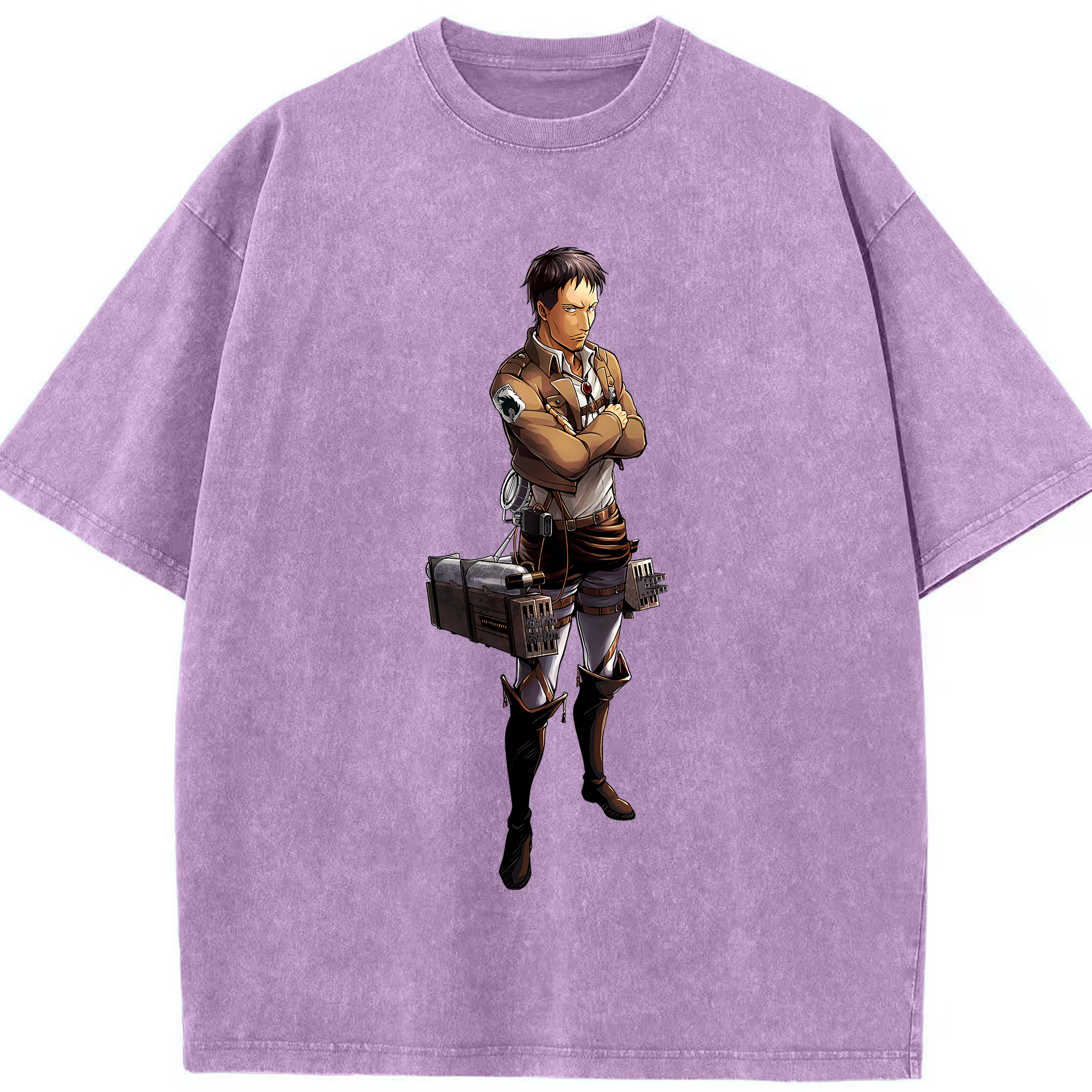 （画像用） 進撃の巨人 Attack on Titan 綿100% ヴィンテージ風 半袖Tシャツ（フロントプリント）