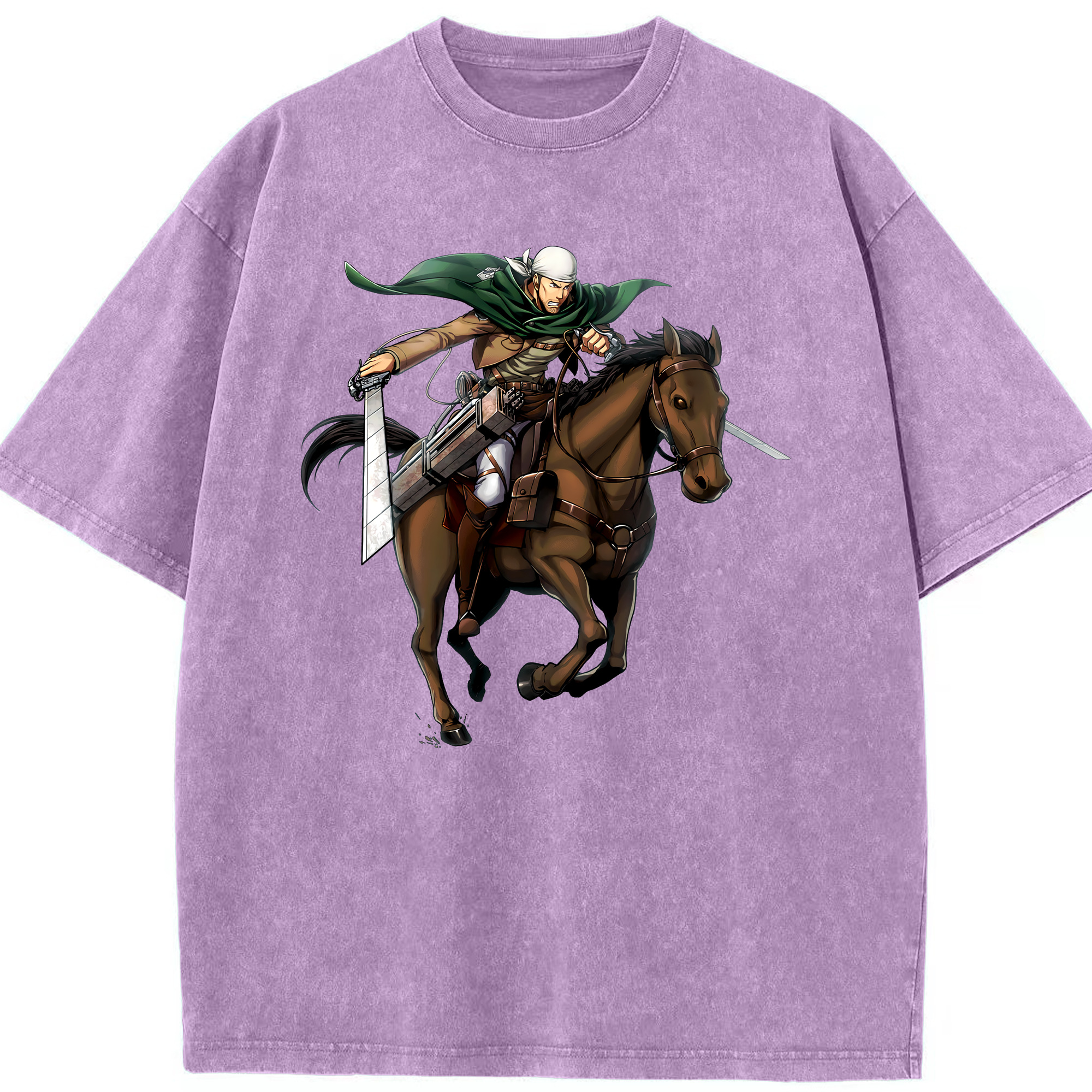 （画像用） 進撃の巨人 Attack on Titan 綿100% ヴィンテージ風 半袖Tシャツ（フロントプリント）
