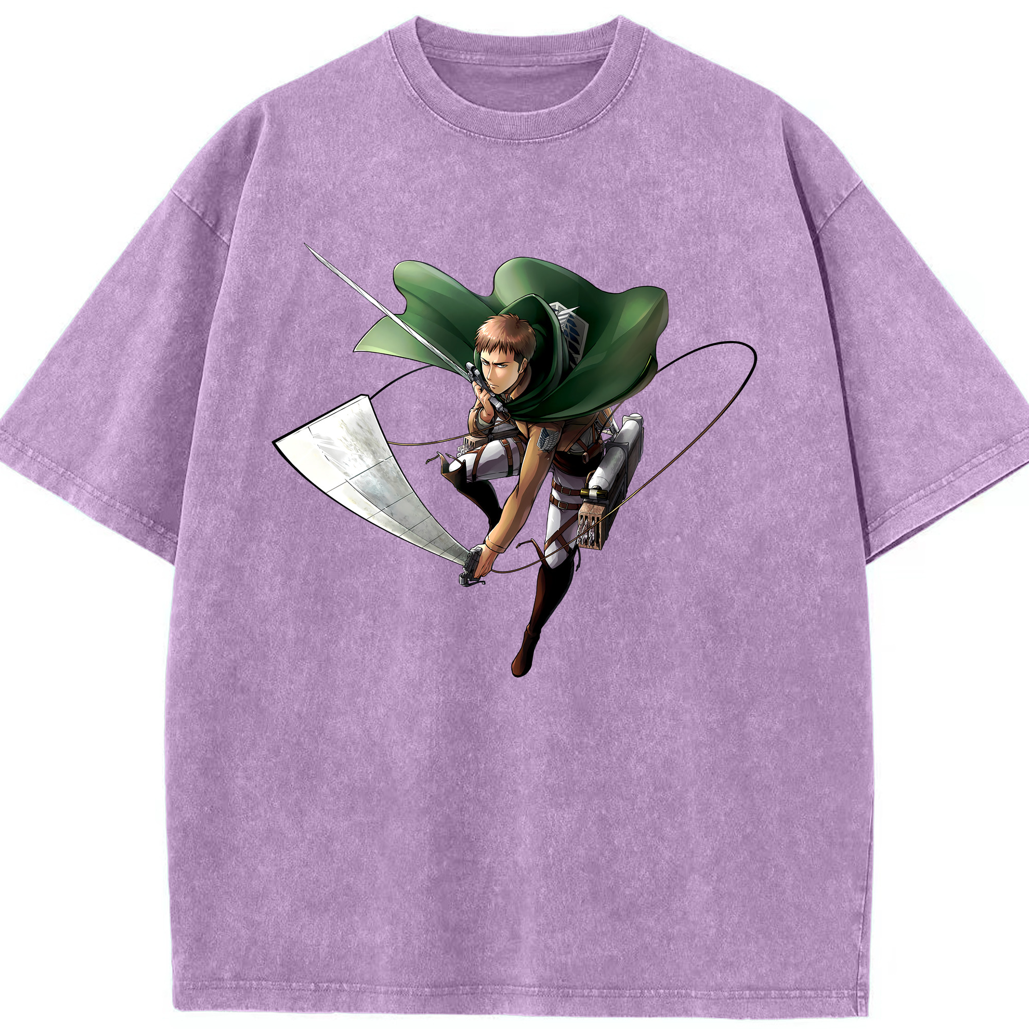 （画像用） 進撃の巨人 Attack on Titan 綿100% ヴィンテージ風 半袖Tシャツ（フロントプリント）
