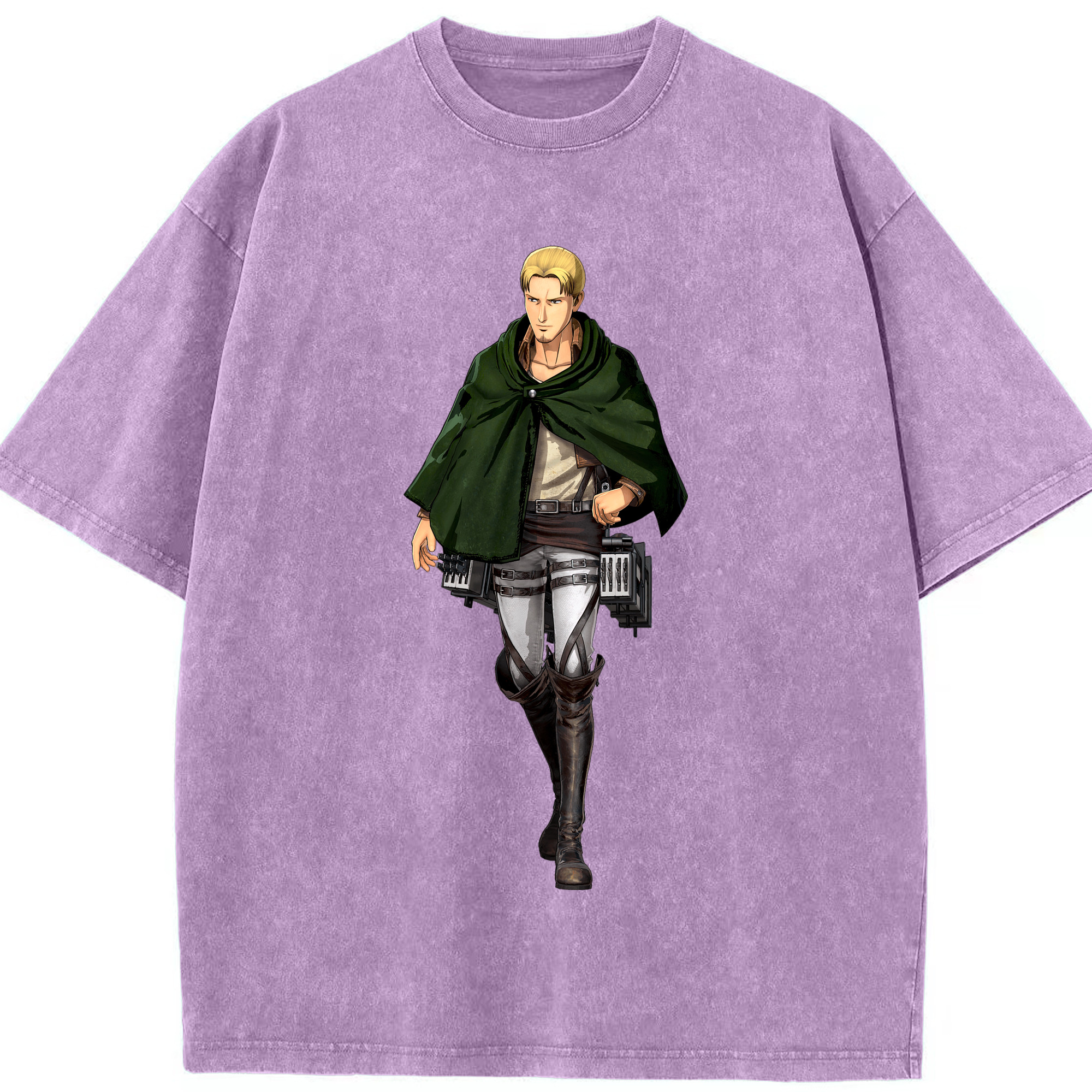 （画像用） 進撃の巨人 Attack on Titan 綿100% ヴィンテージ風 半袖Tシャツ（フロントプリント）