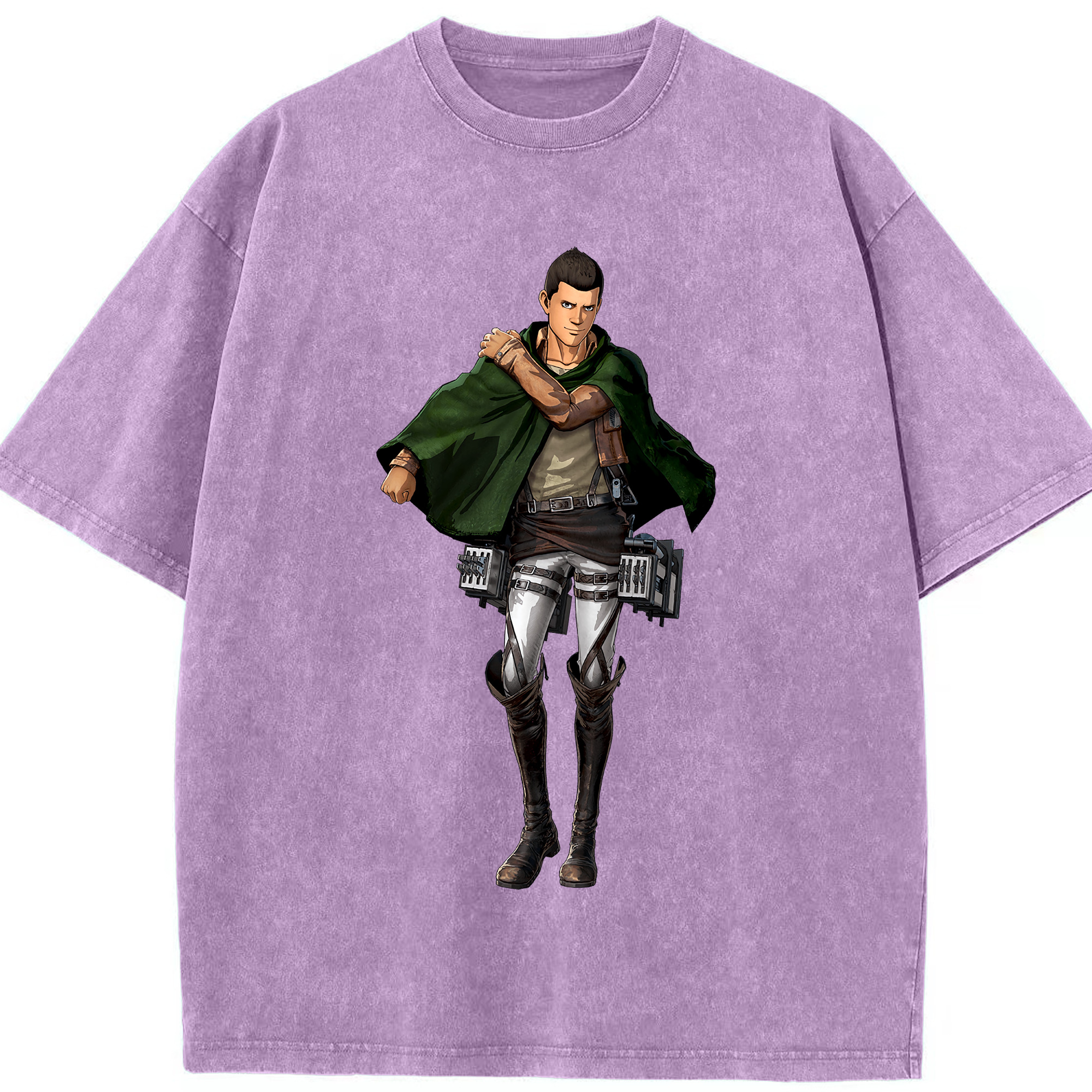 （画像用） 進撃の巨人 Attack on Titan 綿100% ヴィンテージ風 半袖Tシャツ（フロントプリント）