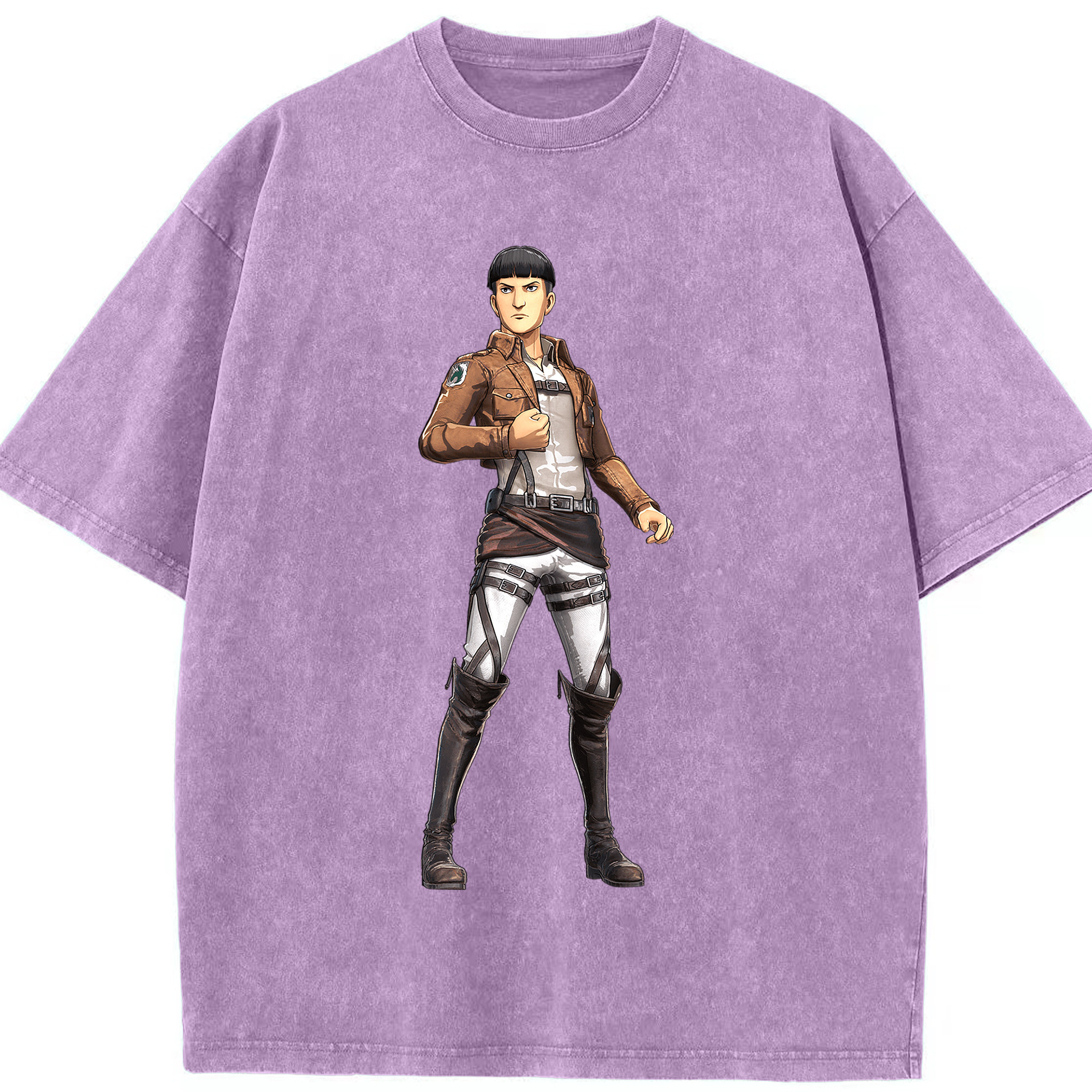 （画像用） 進撃の巨人 Attack on Titan 綿100% ヴィンテージ風 半袖Tシャツ（フロントプリント）