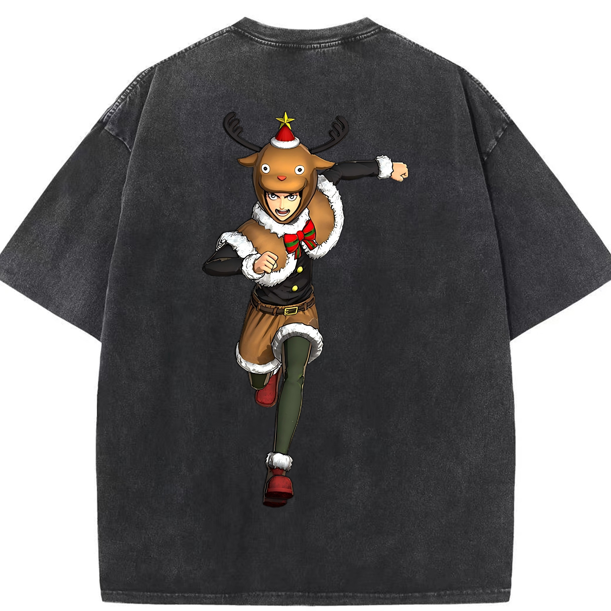 （画像用） 進撃の巨人 エレン･イェーガー Attack on Titan Eren Jäger 綿100% ヴィンテージ風 半袖Tシャツ（背面プリント）