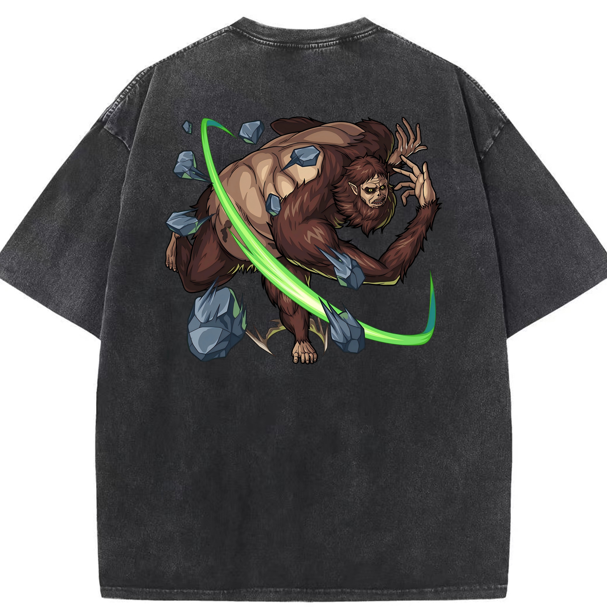 （画像用） 進撃の巨人 Attack on Titan 綿100% ヴィンテージ風 半袖Tシャツ（背面プリント）