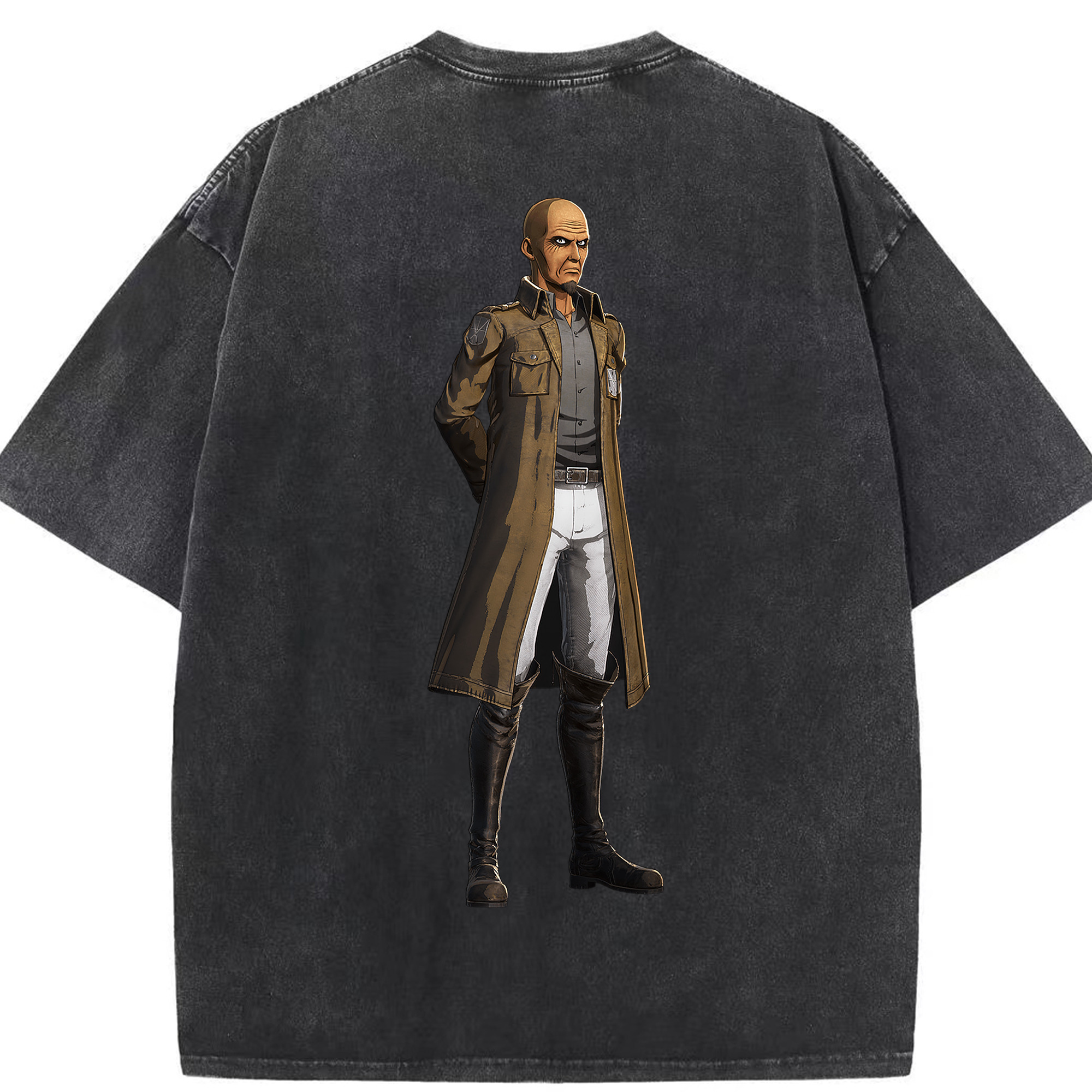 （画像用） 進撃の巨人 Attack on Titan 綿100% ヴィンテージ風 半袖Tシャツ（背面プリント）