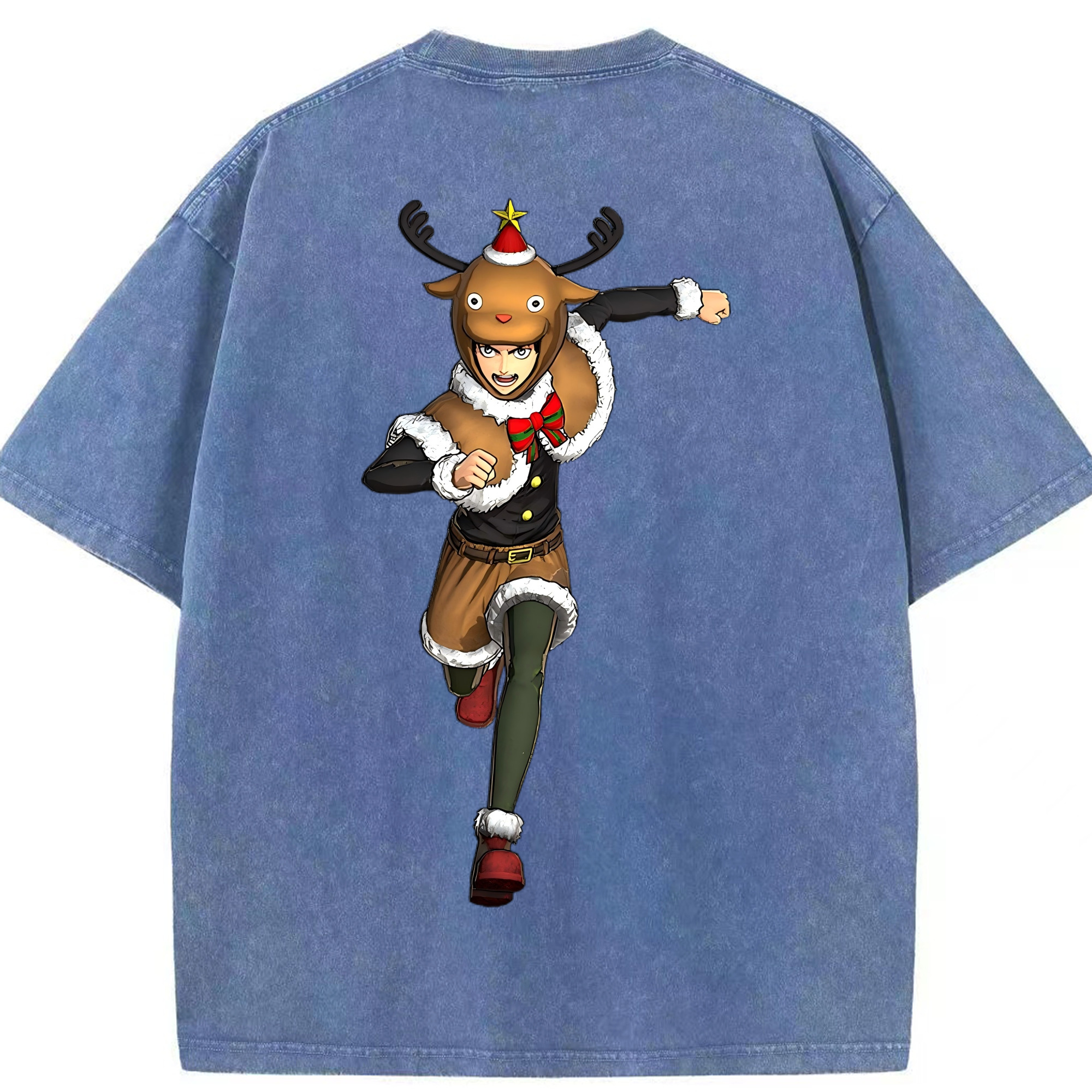 （画像用） 進撃の巨人 エレン･イェーガー Attack on Titan Eren Jäger 綿100% ヴィンテージ風 半袖Tシャツ（背面プリント）