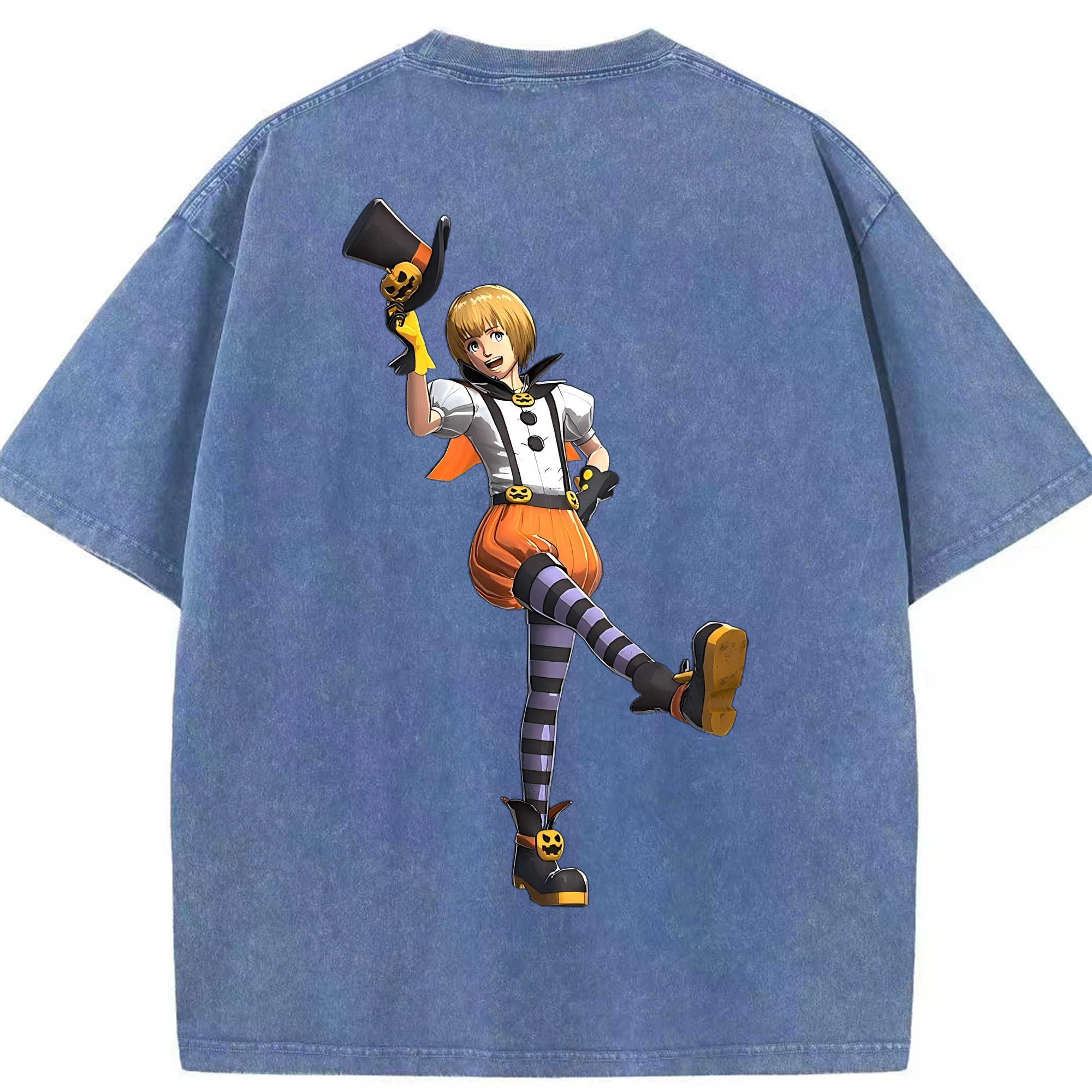 （画像用） 進撃の巨人 アルミン·アルレルト Attack on Titan Armin Arlert 綿100% ヴィンテージ風 半袖Tシャツ（背面プリント）