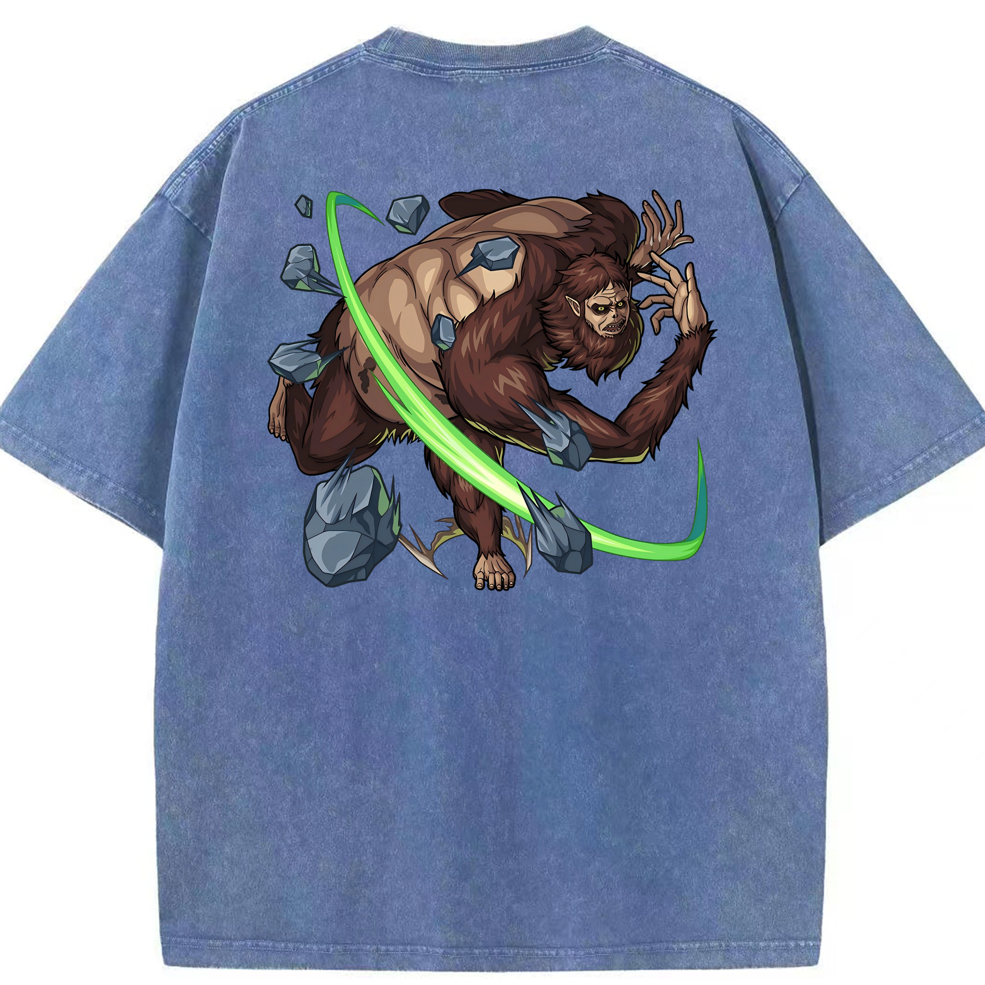 （画像用） 進撃の巨人 Attack on Titan 綿100% ヴィンテージ風 半袖Tシャツ（背面プリント）