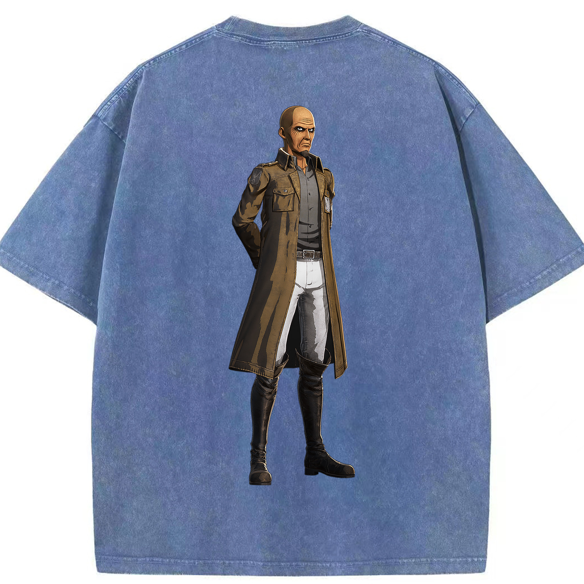 （画像用） 進撃の巨人 Attack on Titan 綿100% ヴィンテージ風 半袖Tシャツ（背面プリント）