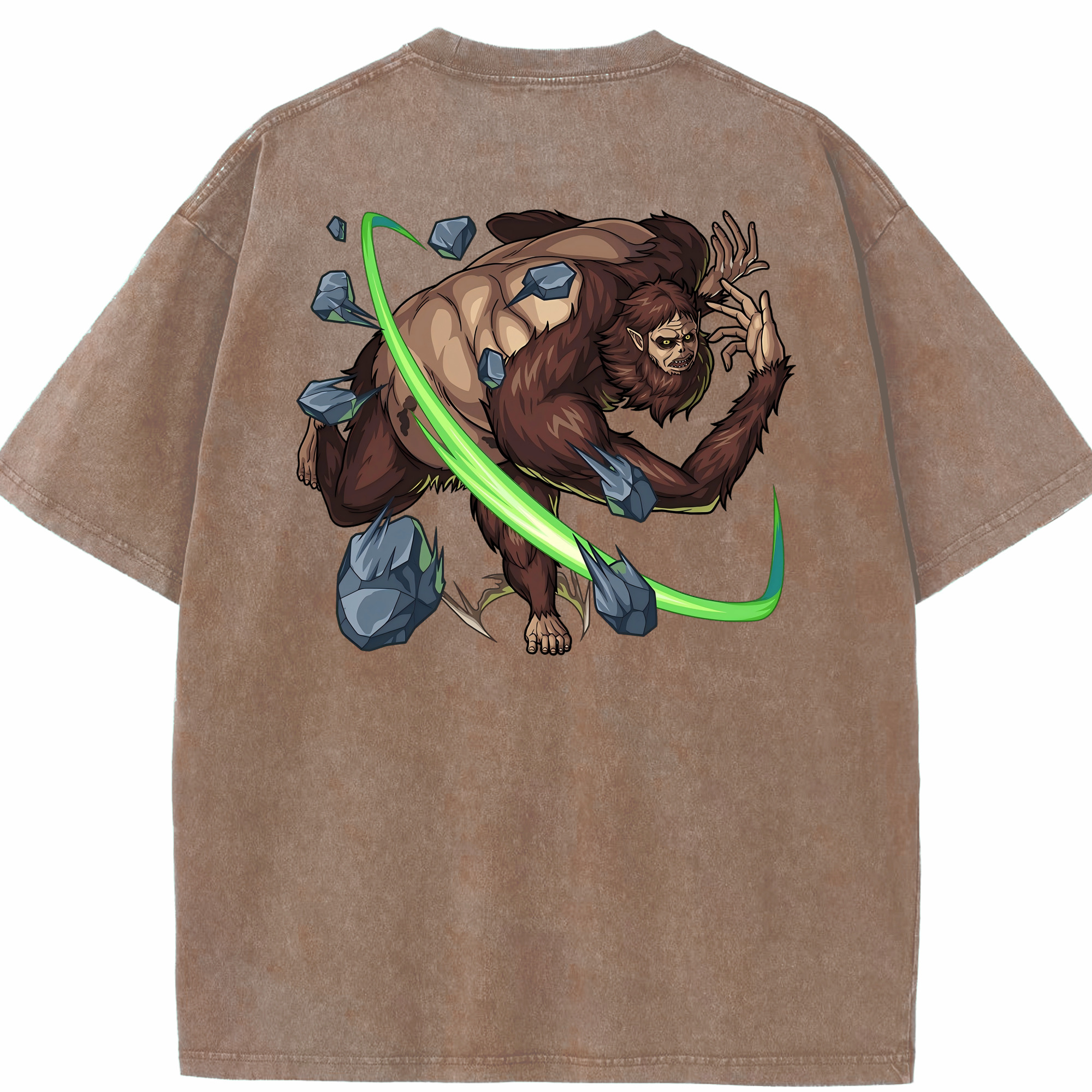 （画像用） 進撃の巨人 Attack on Titan 綿100% ヴィンテージ風 半袖Tシャツ（背面プリント）