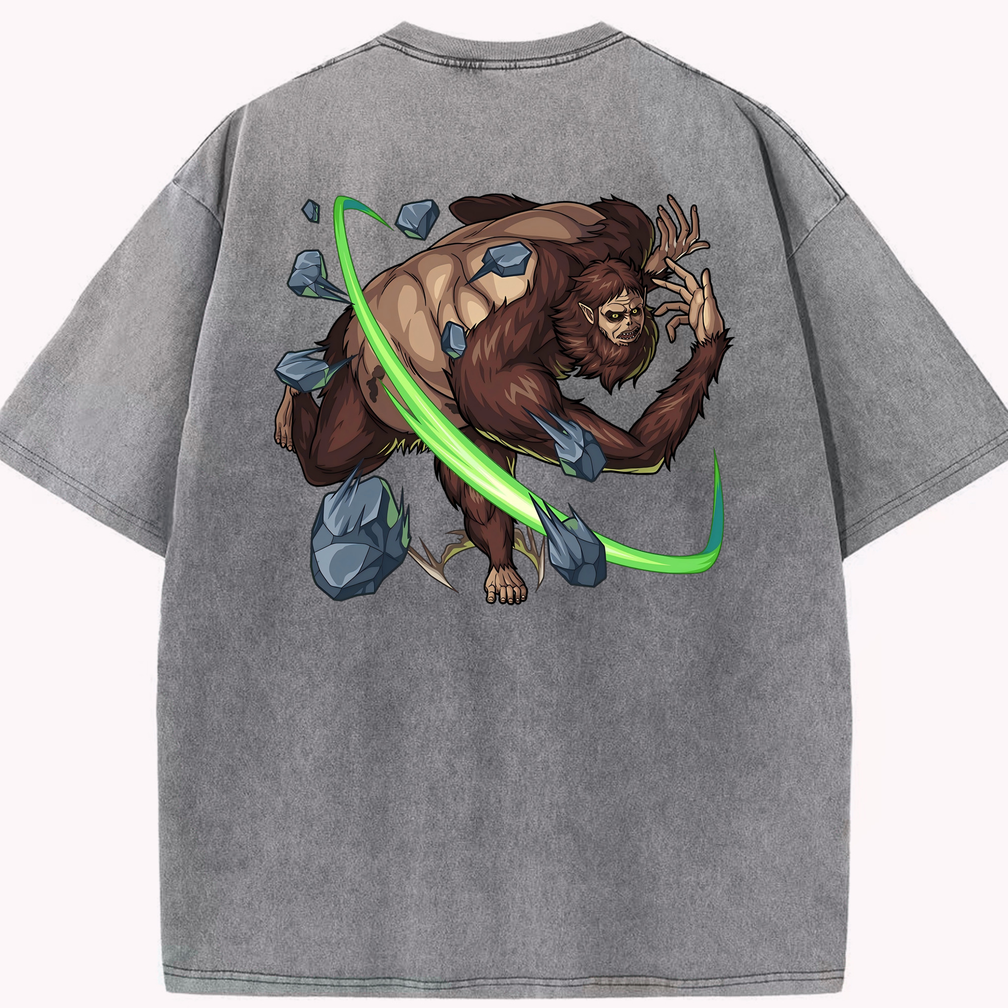 （画像用） 進撃の巨人 Attack on Titan 綿100% ヴィンテージ風 半袖Tシャツ（背面プリント）