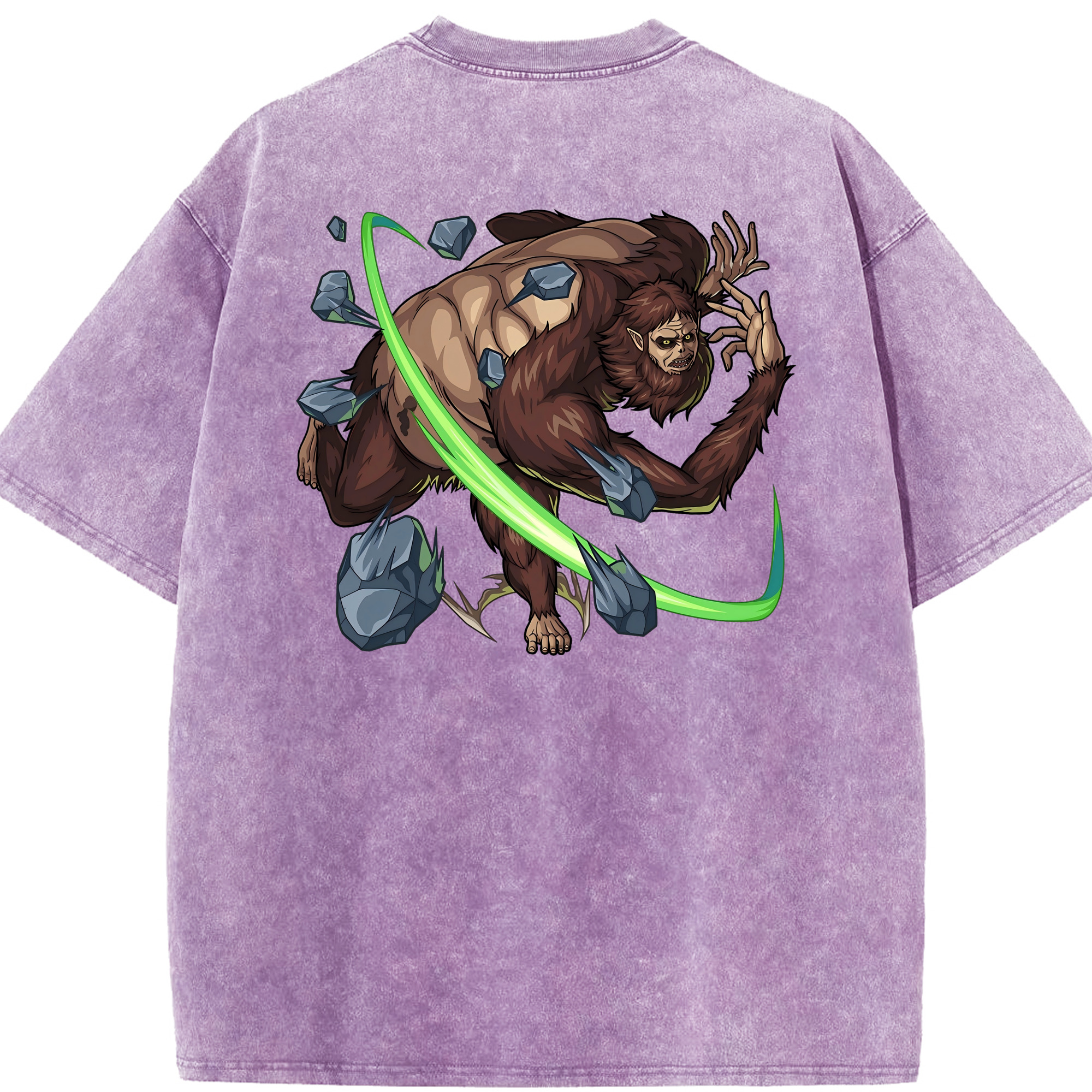 （画像用） 進撃の巨人 Attack on Titan 綿100% ヴィンテージ風 半袖Tシャツ（背面プリント）