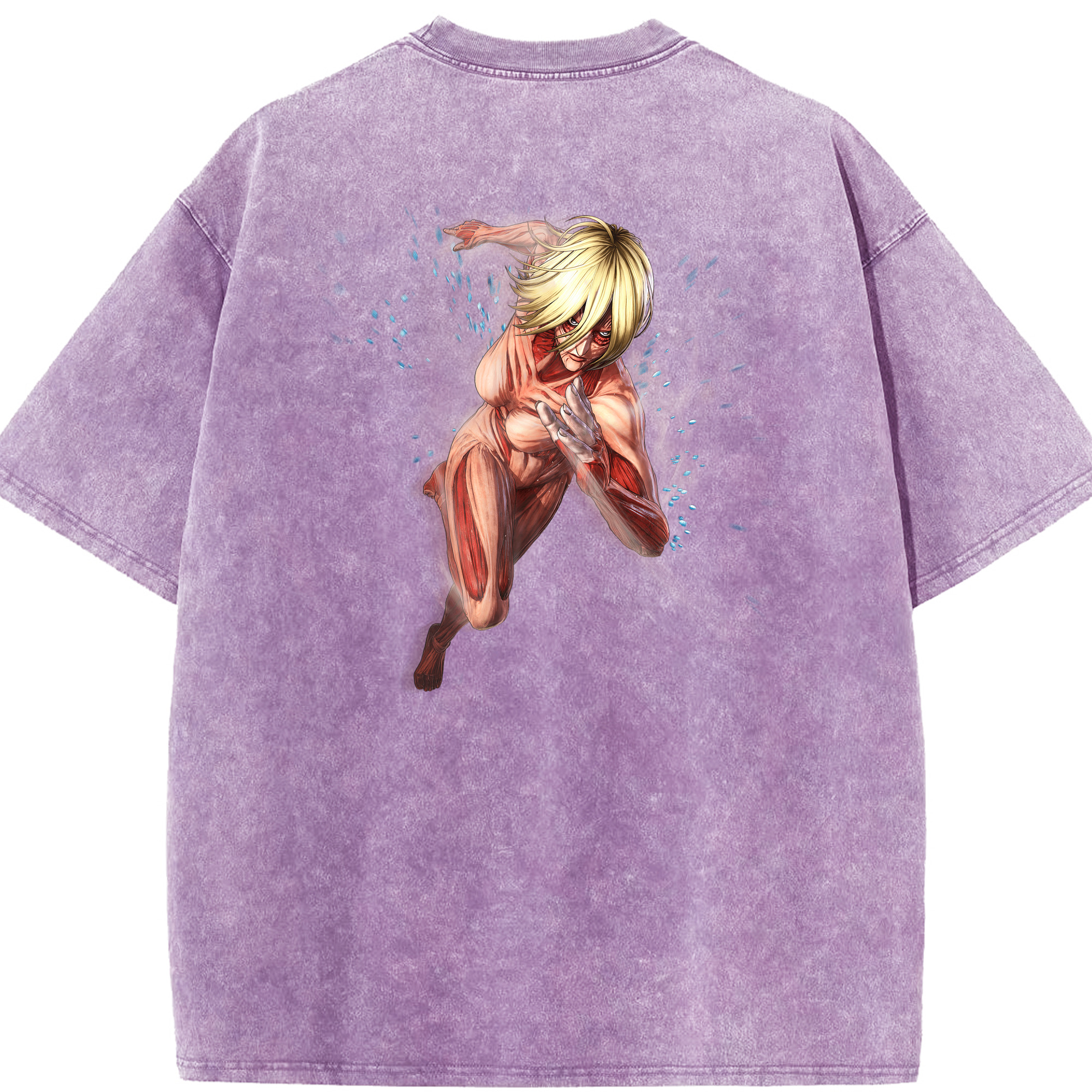 （画像用） 進撃の巨人 Attack on Titan 綿100% ヴィンテージ風 半袖Tシャツ（背面プリント）