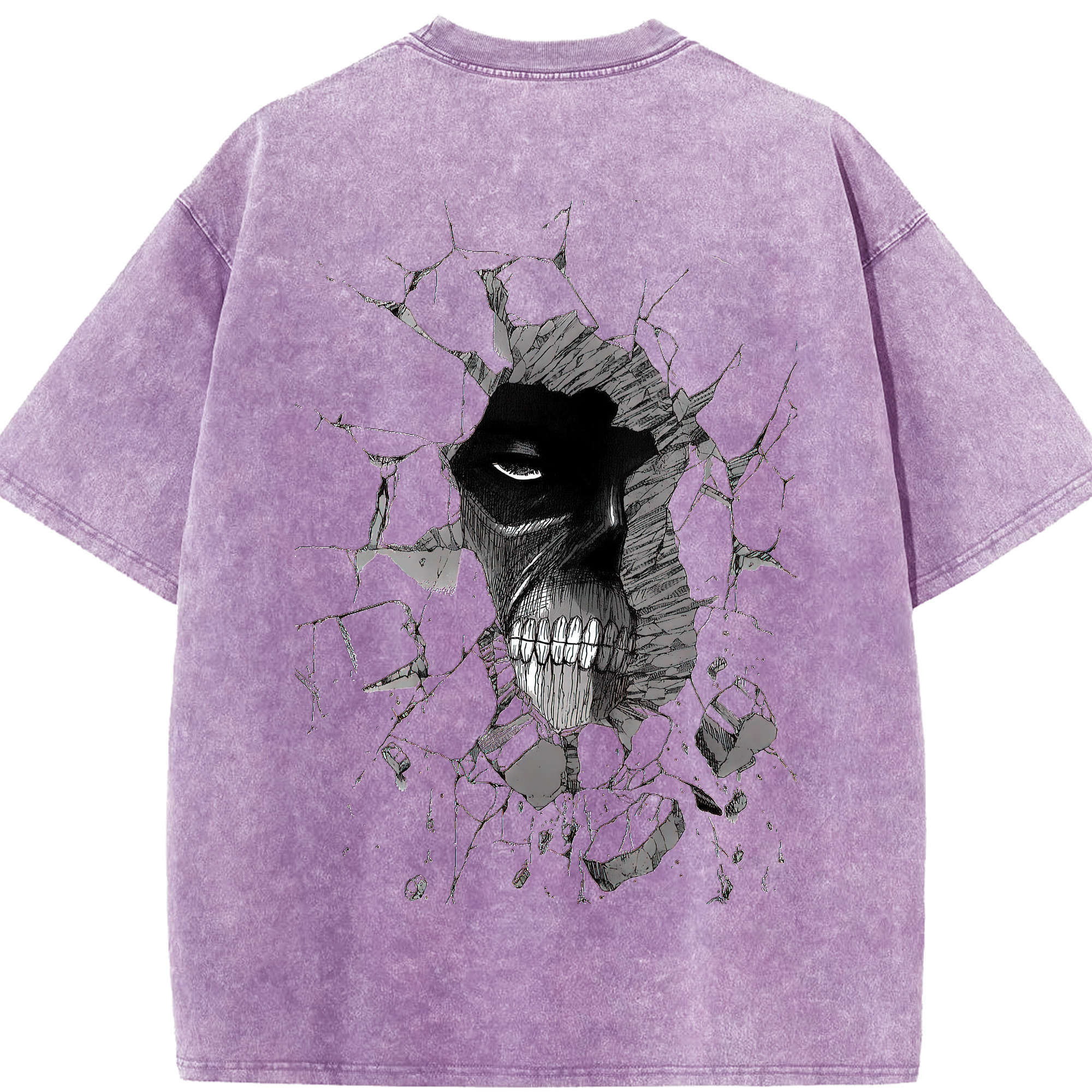 （画像用） 進撃の巨人 Attack on Titan 綿100% ヴィンテージ風 半袖Tシャツ（背面プリント）