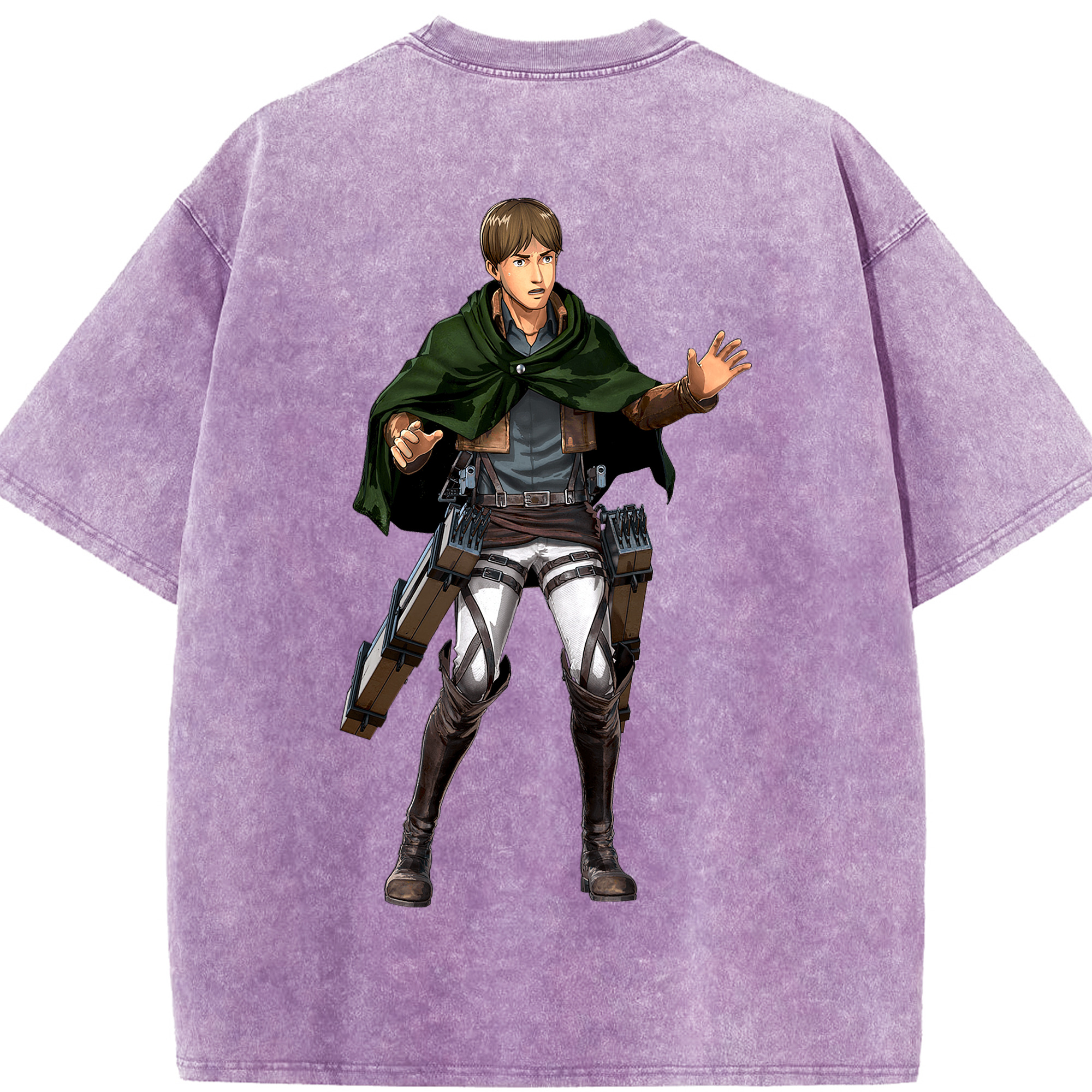 （画像用） 進撃の巨人 Attack on Titan 綿100% ヴィンテージ風 半袖Tシャツ（背面プリント）