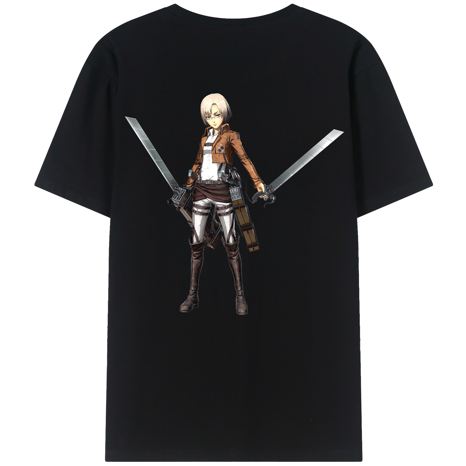 （画像用）  綿100％ メンズ半袖Tシャツ（バックプリント） 通気性