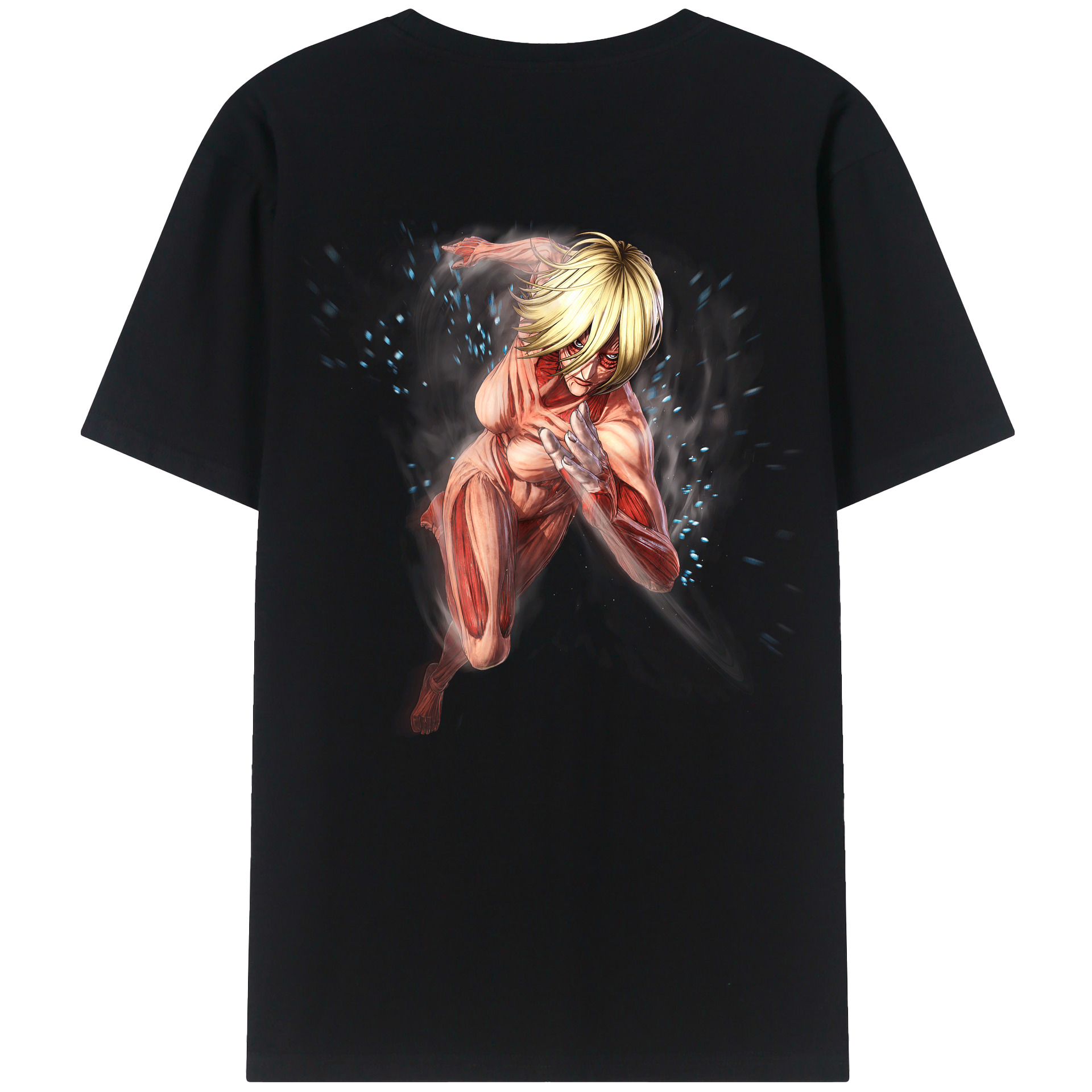 （画像用） 進撃の巨人 Attack on Titan 綿100％ メンズ半袖Tシャツ（バックプリント） 通気性