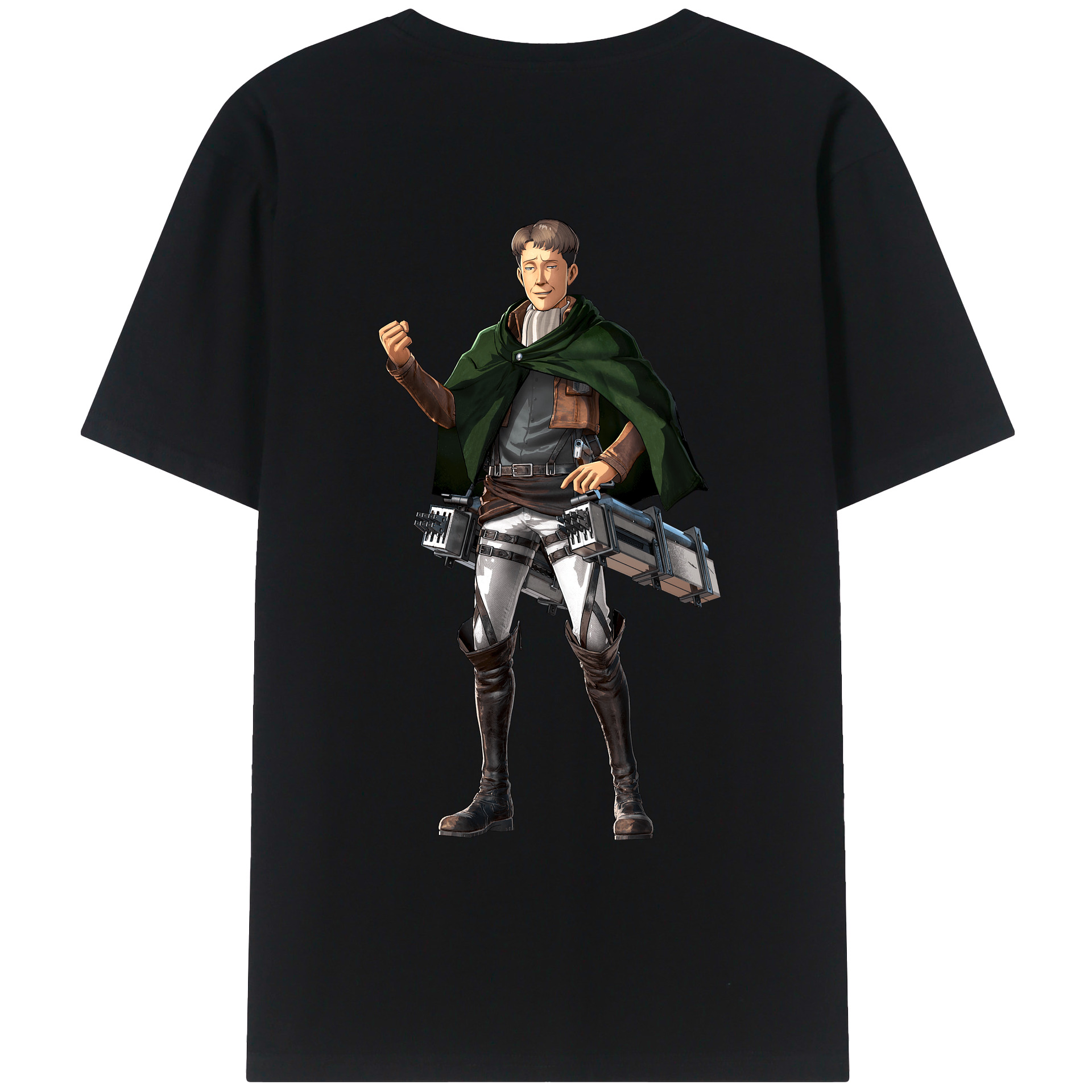（画像用） 進撃の巨人 Attack on Titan 綿100％ メンズ半袖Tシャツ（バックプリント） 通気性