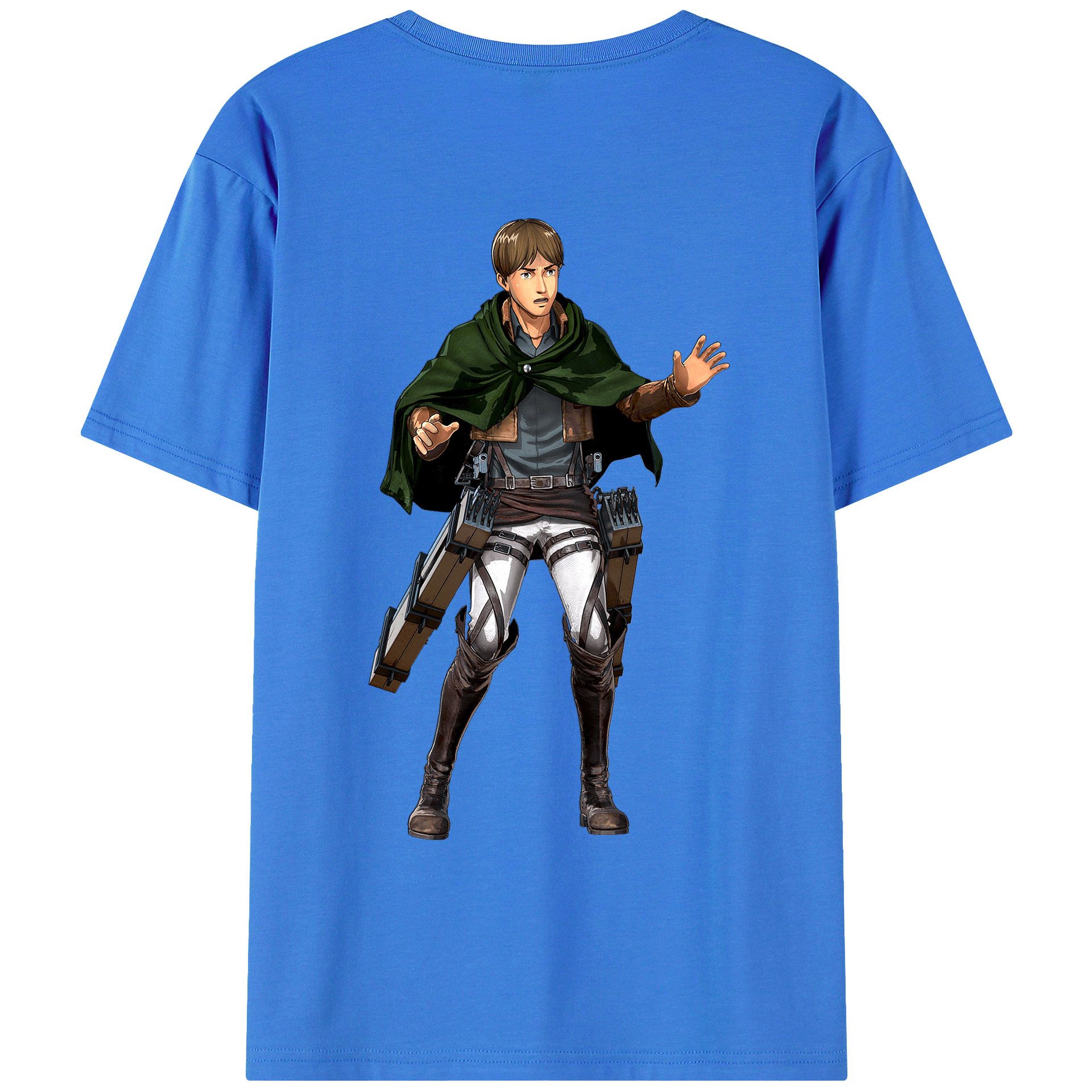 （画像用） 進撃の巨人 Attack on Titan 綿100％ メンズ半袖Tシャツ（バックプリント） 通気性