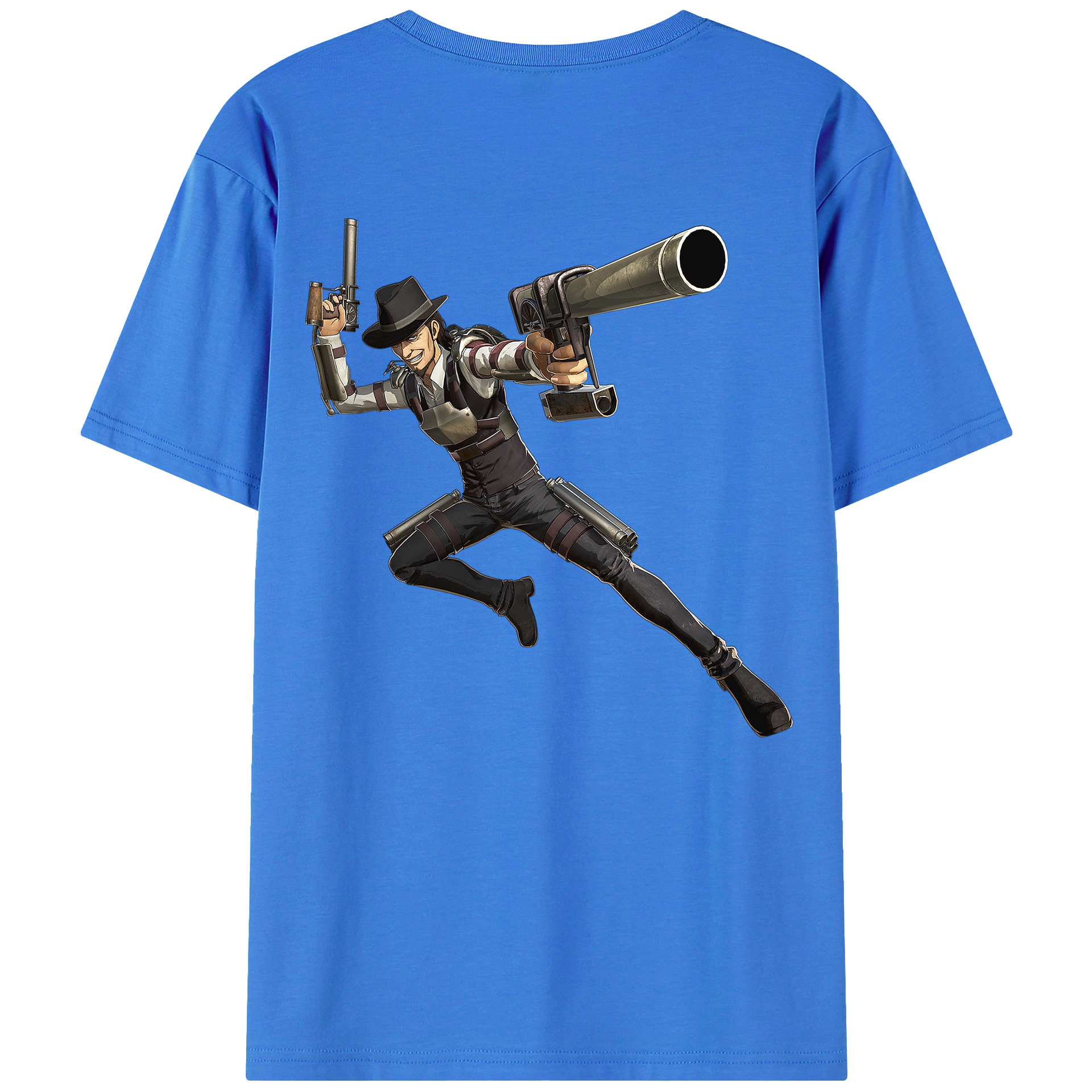 （画像用） 進撃の巨人 Attack on Titan 綿100％ メンズ半袖Tシャツ（バックプリント） 通気性