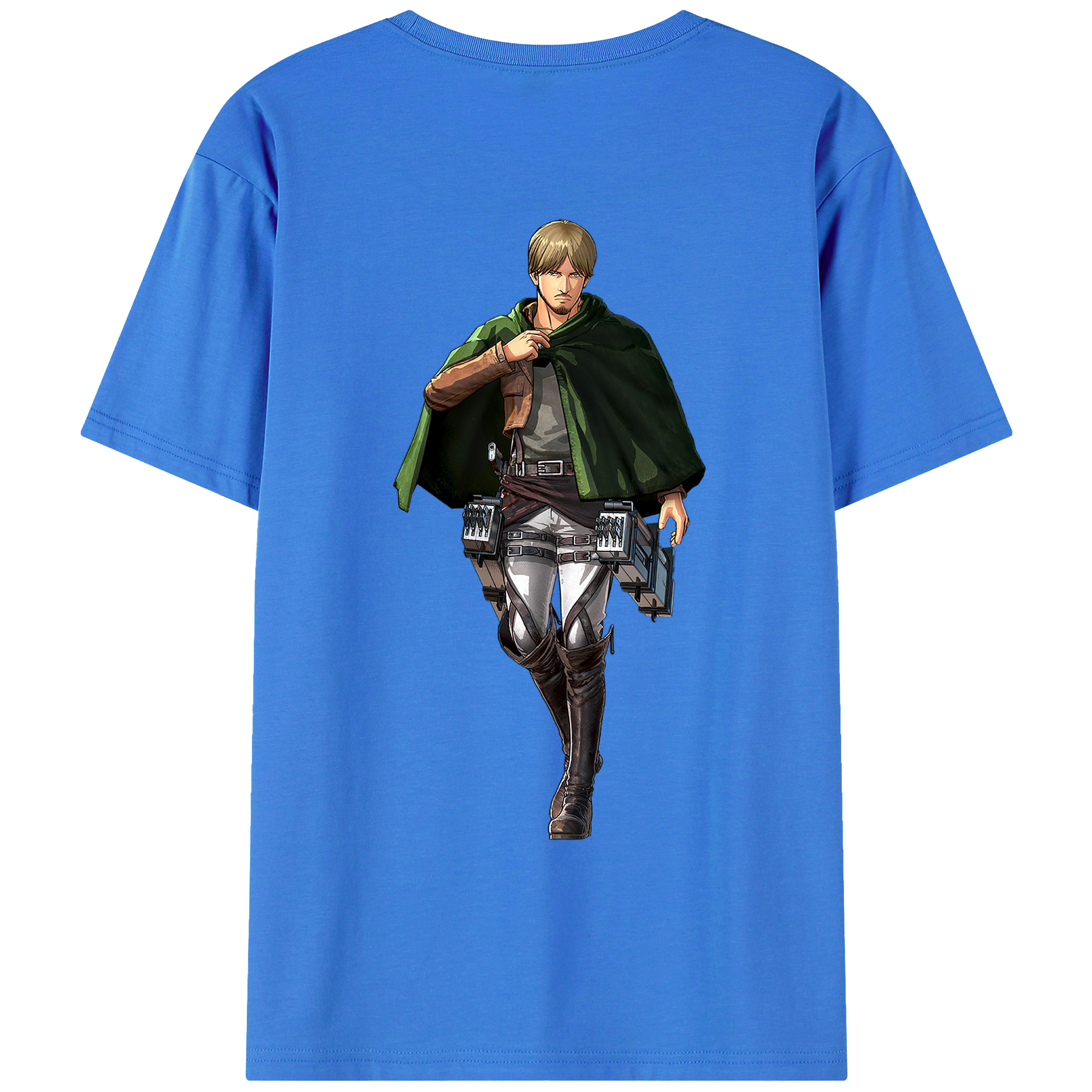 （画像用） 進撃の巨人 ミケ·ザカリアス Attack on Titan Mike Zakarius 綿100％ メンズ半袖Tシャツ（バックプリント） 通気性