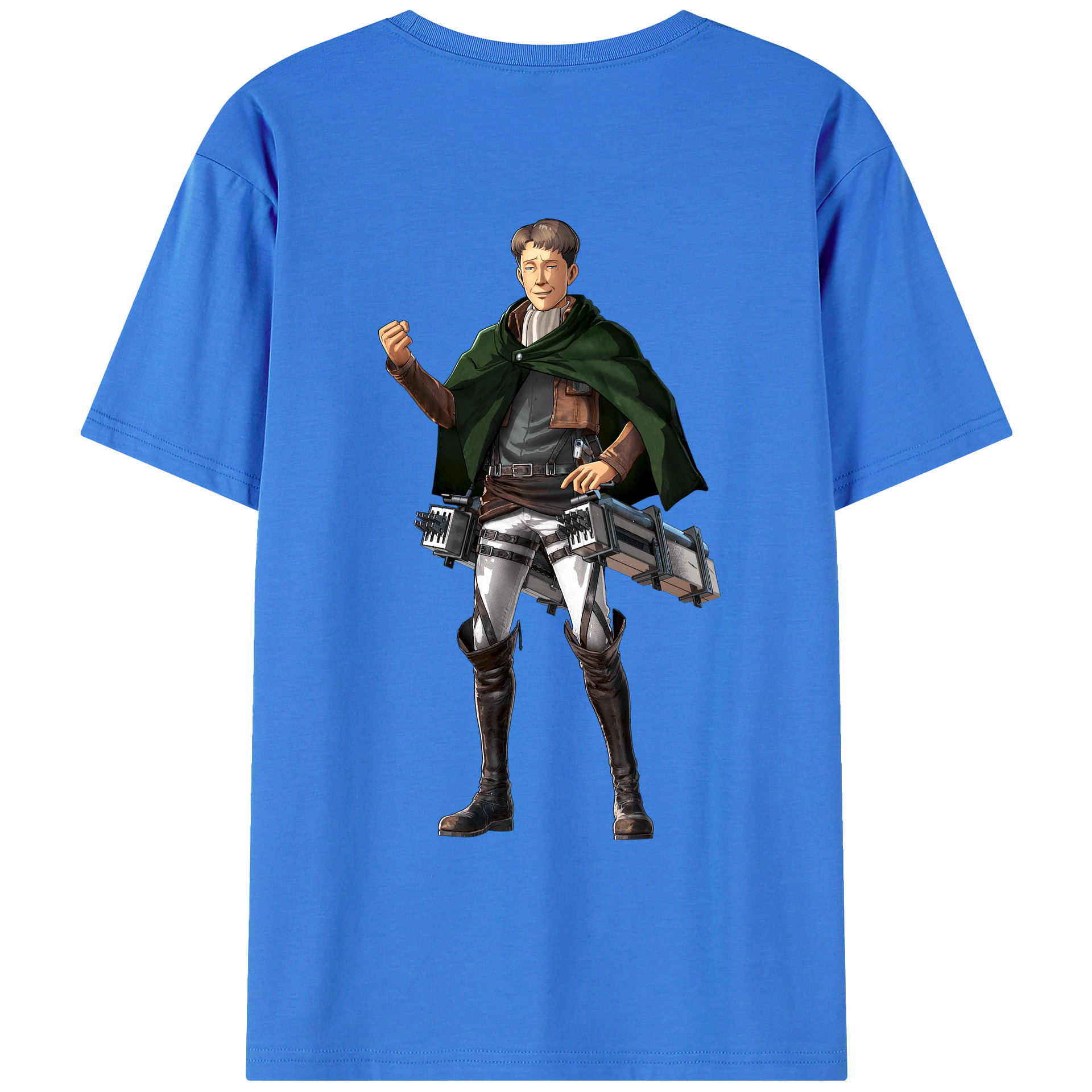 （画像用） 進撃の巨人 Attack on Titan 綿100％ メンズ半袖Tシャツ（バックプリント） 通気性