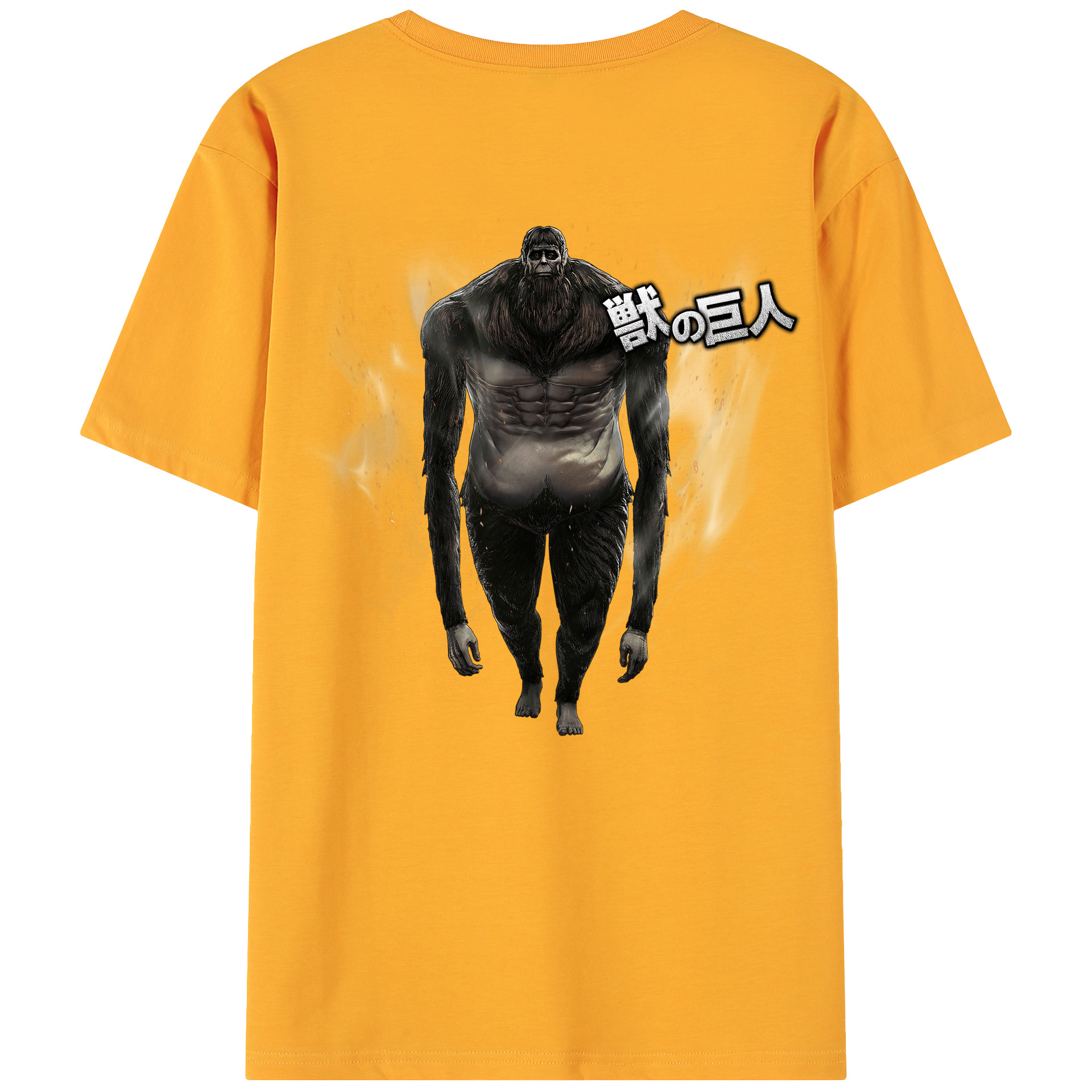 （画像用） 進撃の巨人 Attack on Titan 綿100％ メンズ半袖Tシャツ（バックプリント） 通気性