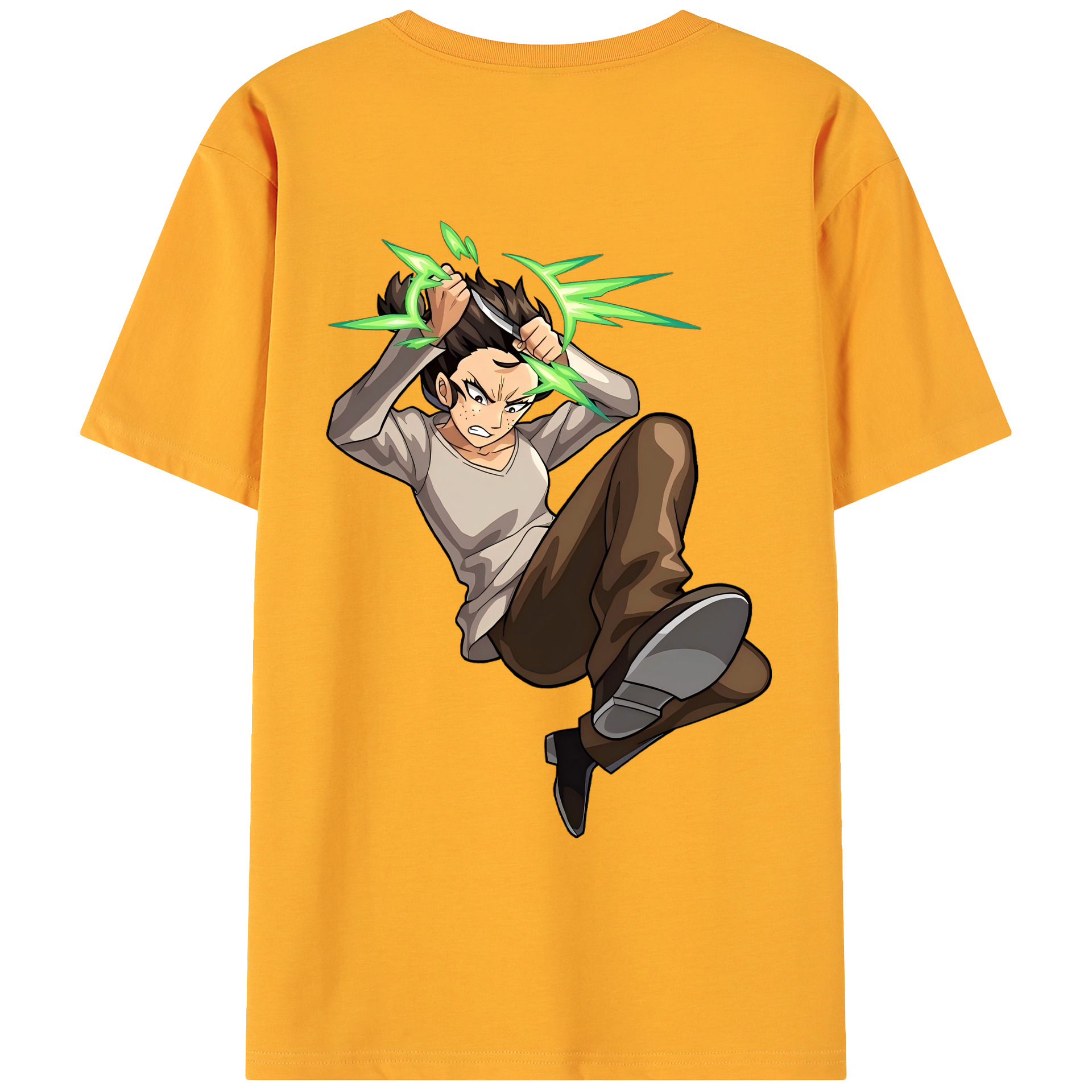 （画像用） 進撃の巨人 Attack on Titan 綿100％ メンズ半袖Tシャツ（バックプリント） 通気性