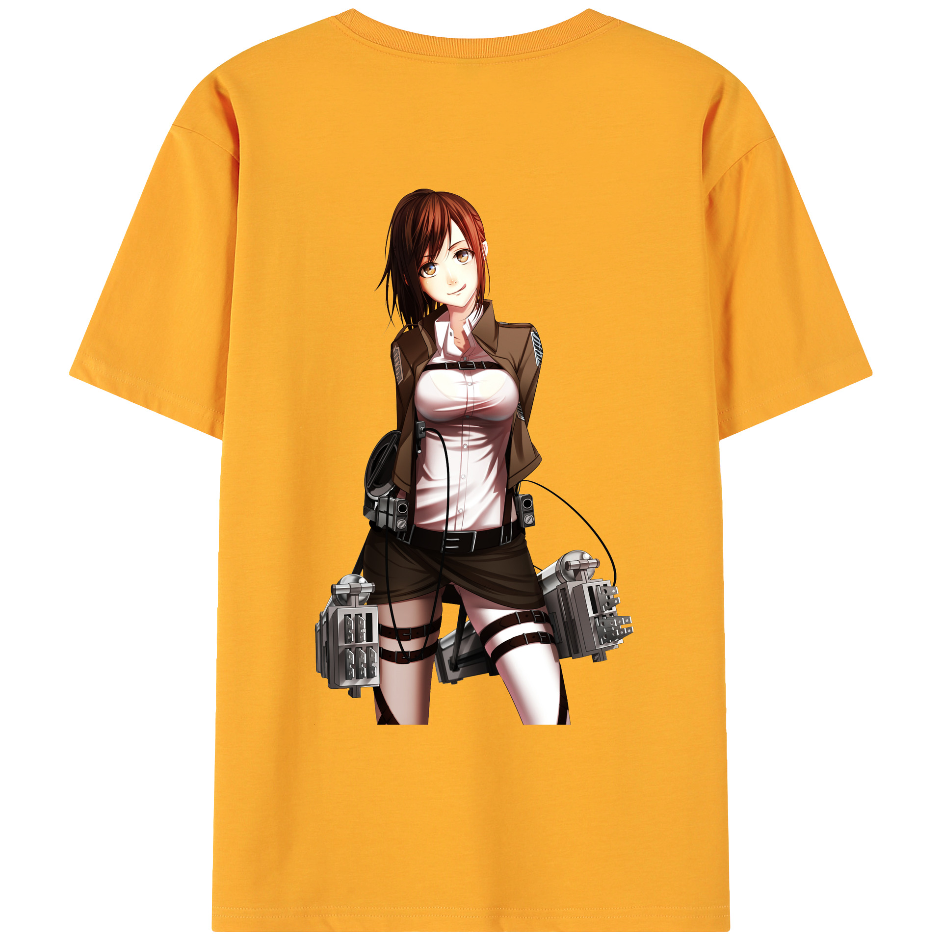 （画像用） 進撃の巨人 サシャ·ブラウス Attack on Titan Sasha Blaus 綿100％ メンズ半袖Tシャツ（バックプリント） 通気性