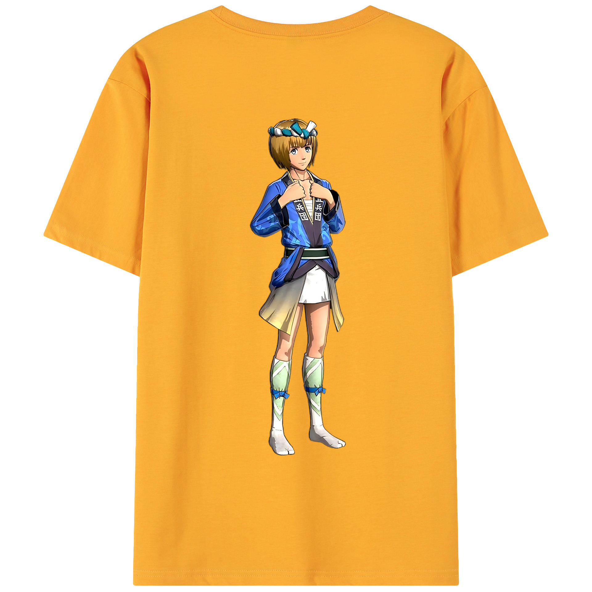 （画像用） 進撃の巨人 アルミン·アルレルト Attack on Titan Armin Arlert 綿100％ メンズ半袖Tシャツ（バックプリント） 通気性