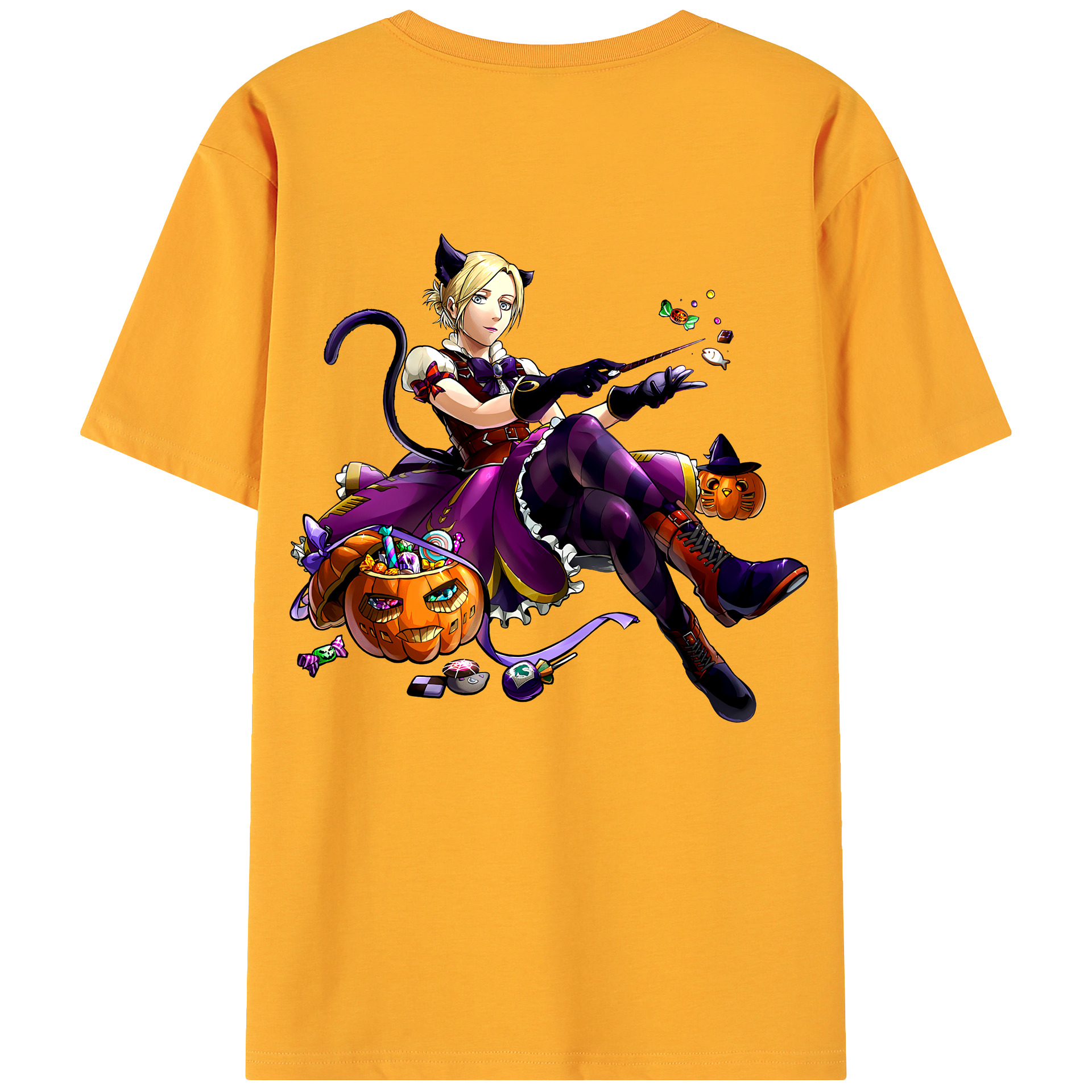 （画像用） 進撃の巨人 アニ・レオンハート Attack on Titan Annie Leonhart 綿100％ メンズ半袖Tシャツ（バックプリント） 通気性