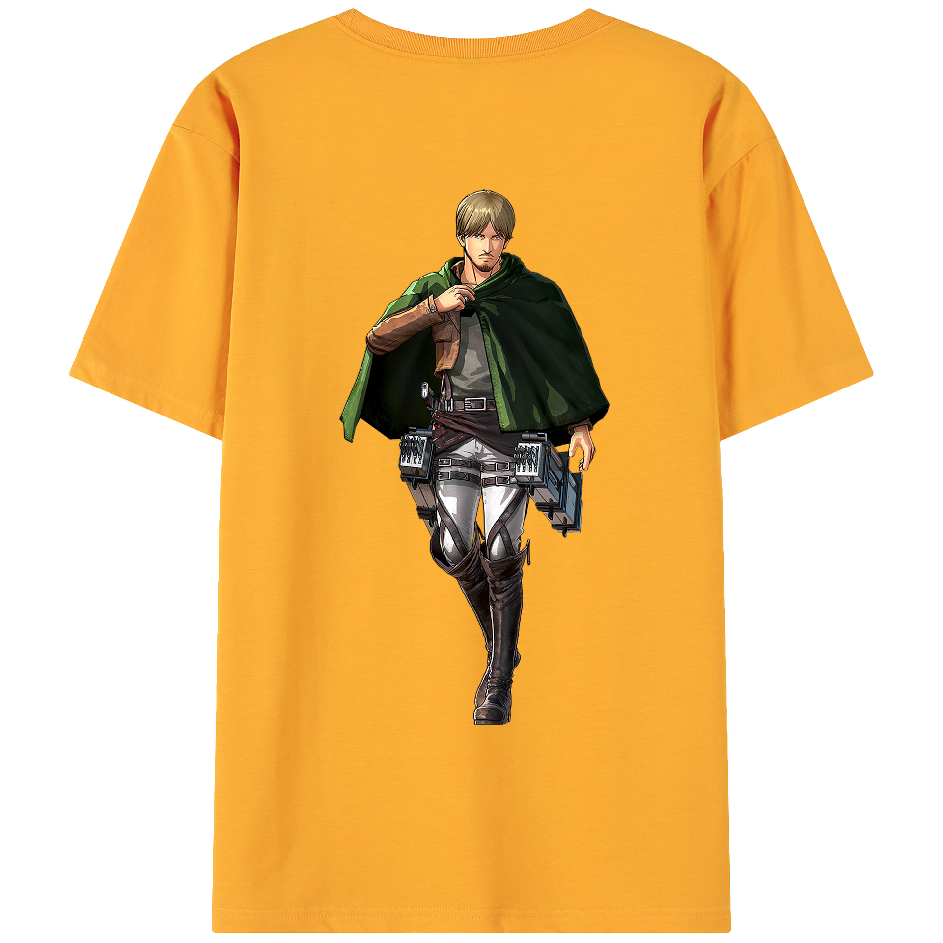 （画像用） 進撃の巨人 ミケ·ザカリアス Attack on Titan Mike Zakarius 綿100％ メンズ半袖Tシャツ（バックプリント） 通気性