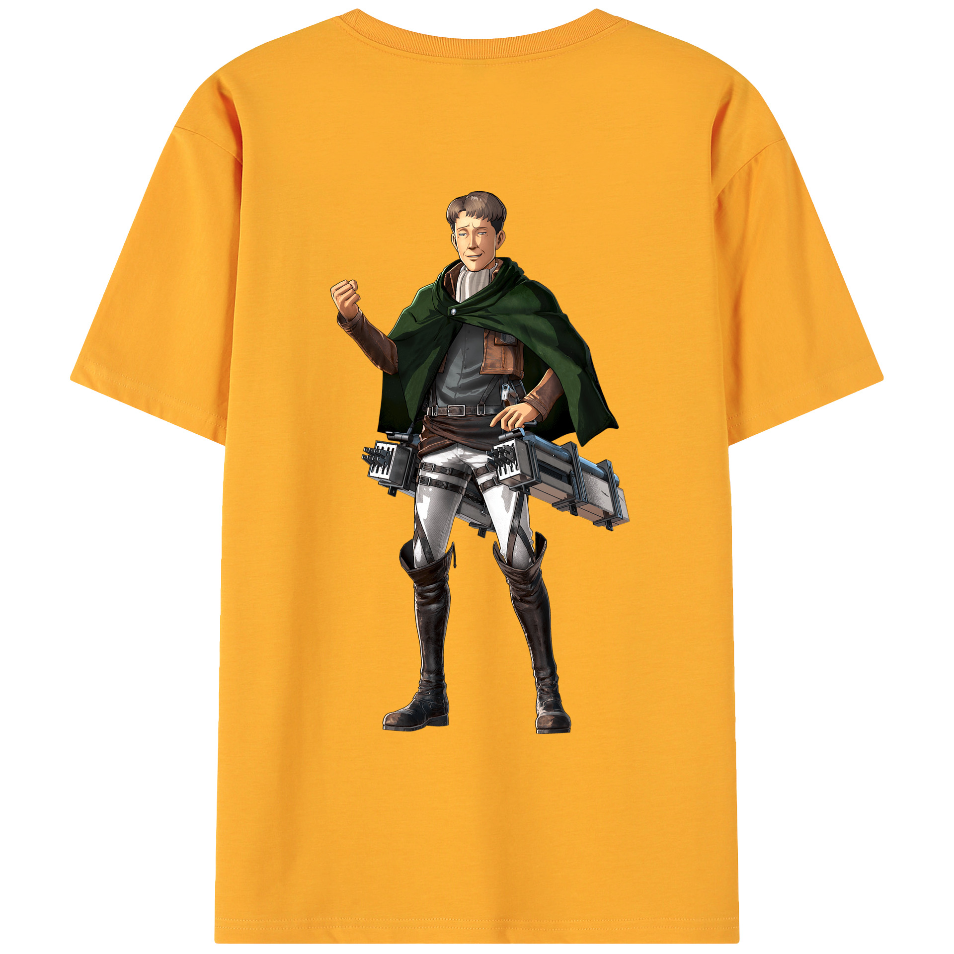 （画像用） 進撃の巨人 Attack on Titan 綿100％ メンズ半袖Tシャツ（バックプリント） 通気性